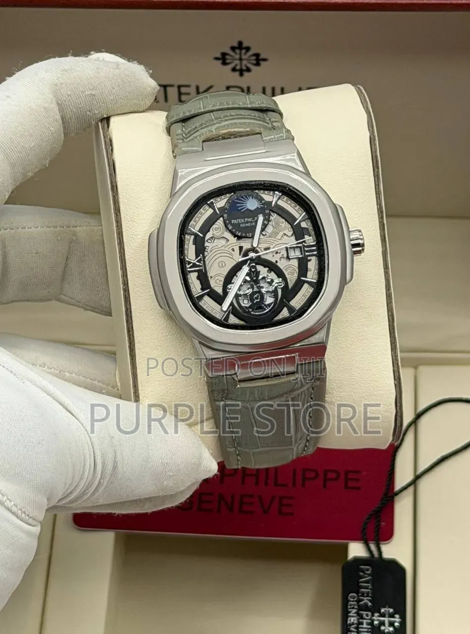 Patek Philippe Leather Watch Double Patek Lock
