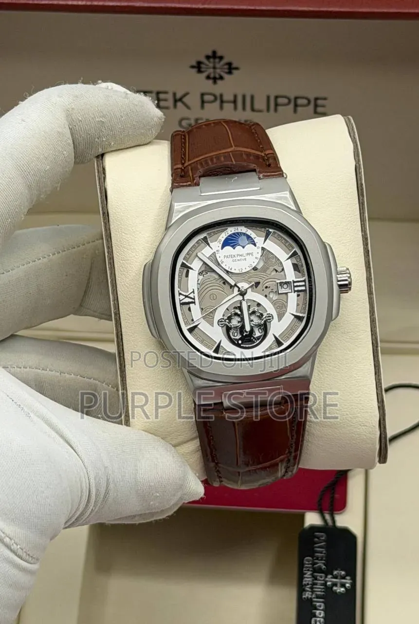 Patek Philippe Leather Watch Double Patek Lock
