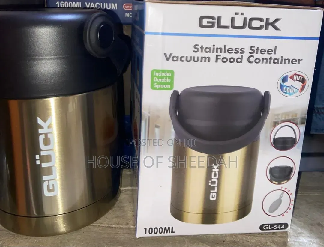 Glück Stainless Steel Vacuum Food Container (1000ml)