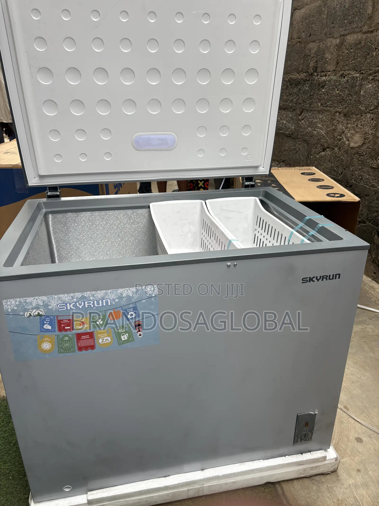 SkyRun BD-260A Chest Freezer for Family Use