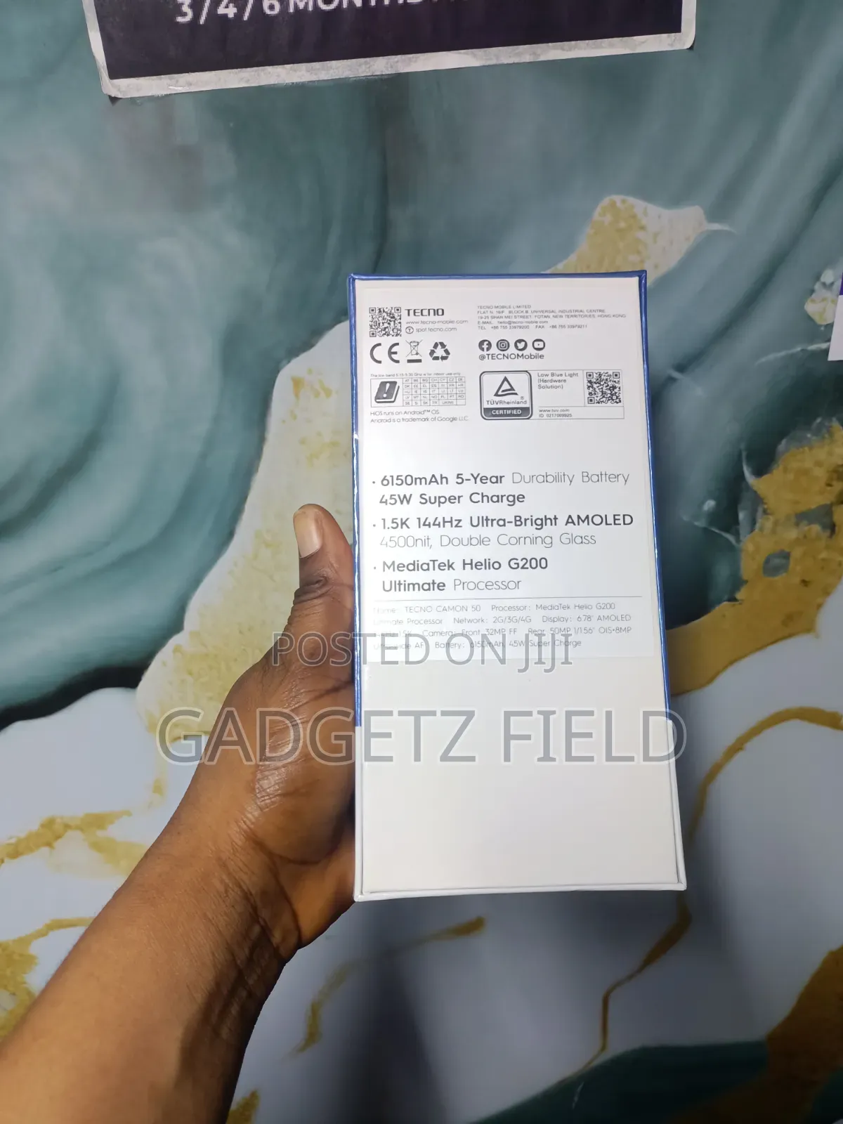 New Tecno Camon 50 256 GB