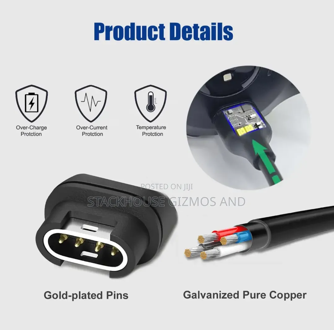 USB C 1m/3.3ft USB Charging Cable for Garmin Fenix 7 7S 7X Charger