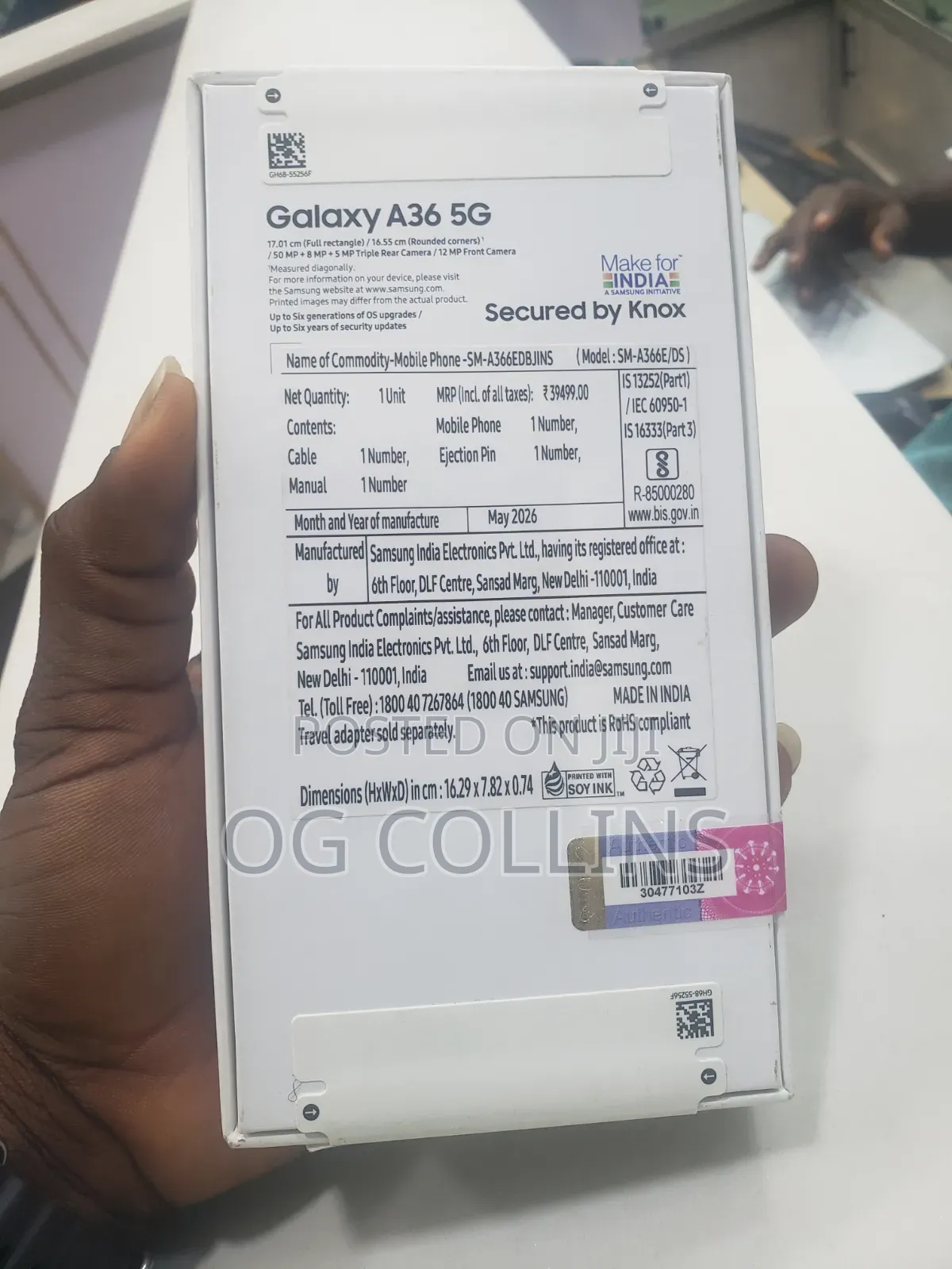 New Samsung Galaxy A36 128 GB Blue
