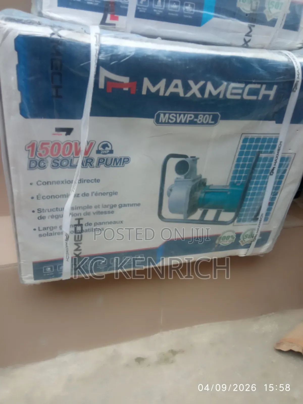 Maxmech 1500w DV Solar Pump, Big Capacity