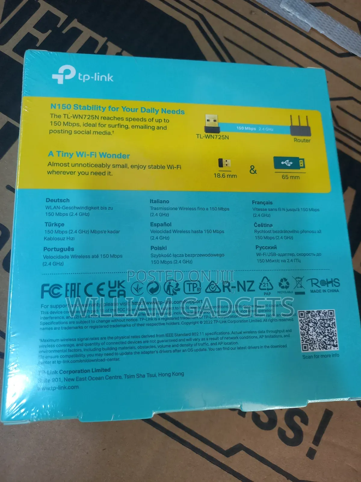 Tp Link 150 MBPS Wireless N Nano USB Adapter