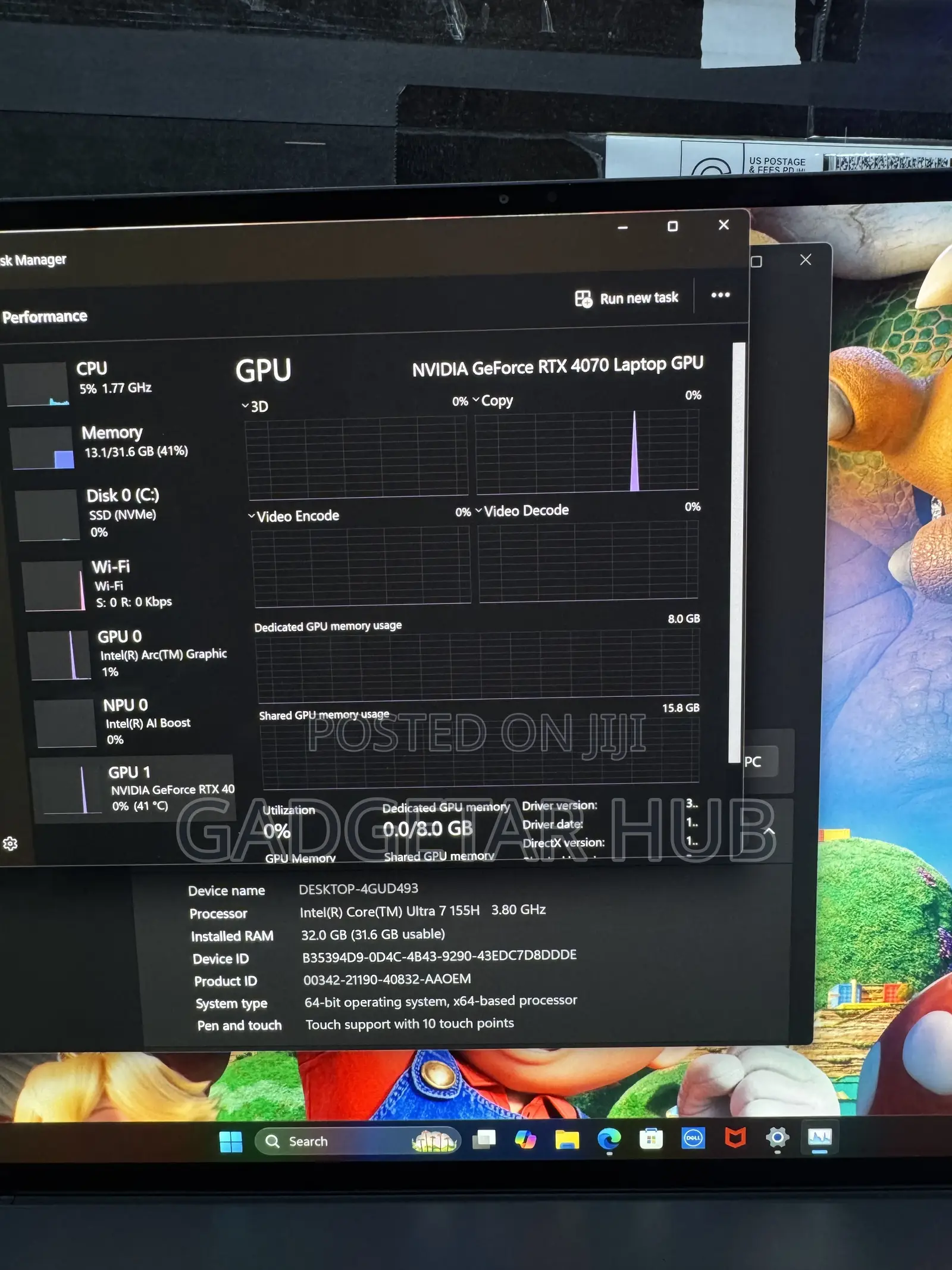 Laptop Dell XPS 16 9640 32GB Intel Core Ultra 7 SSD 1T
