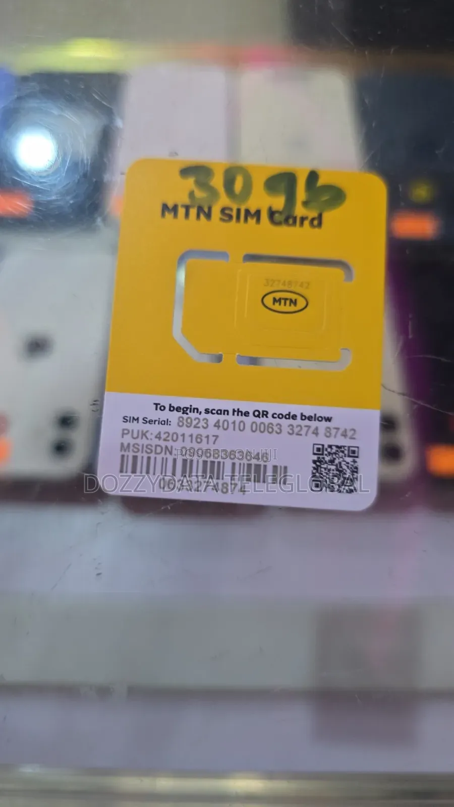 MTN 120gb Data Sim