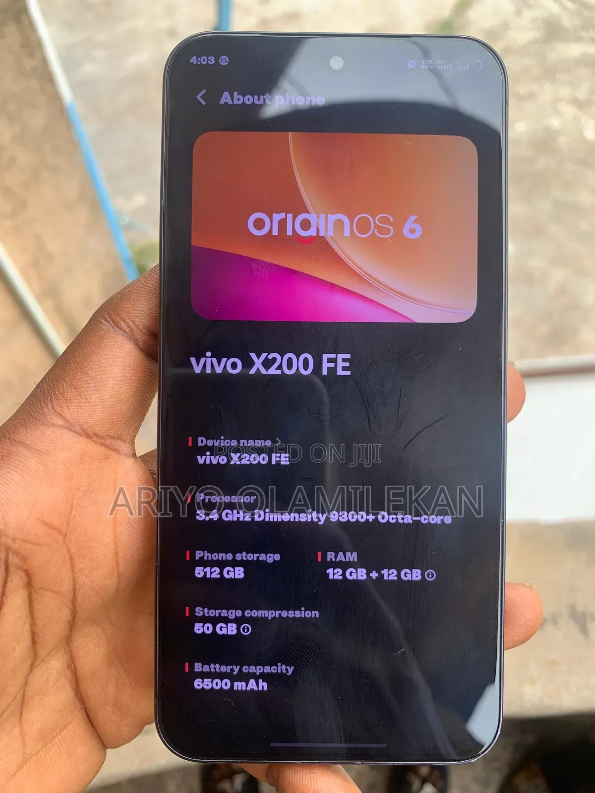 Vivo X200 FE 512 GB Silver
