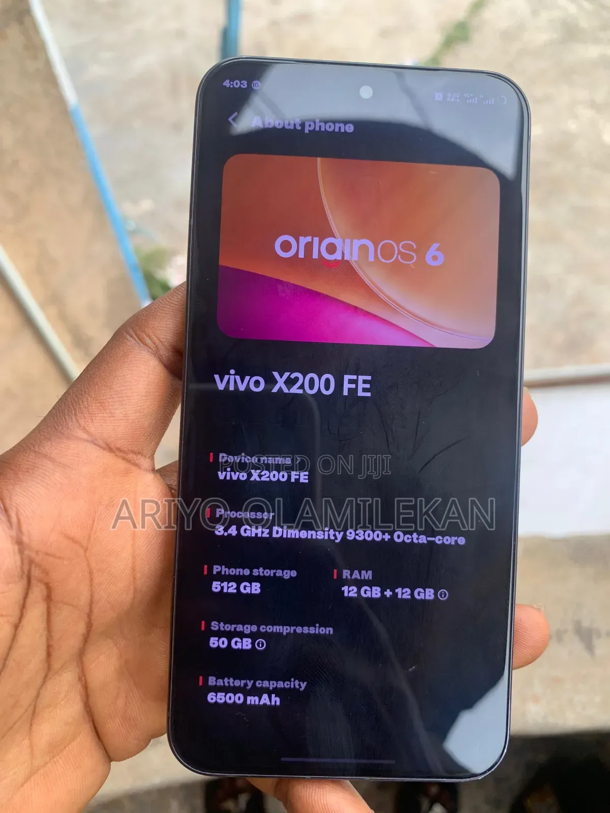 Vivo X200 FE 512 GB Silver