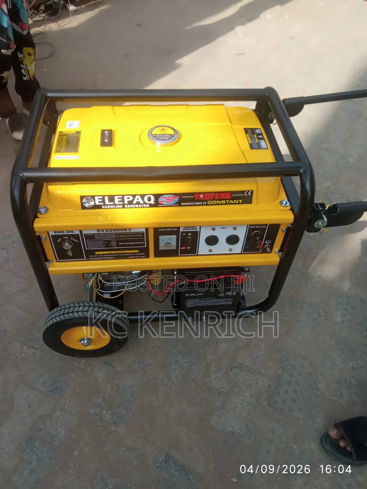 Elepaq Constant Generator With Key SV22000E2