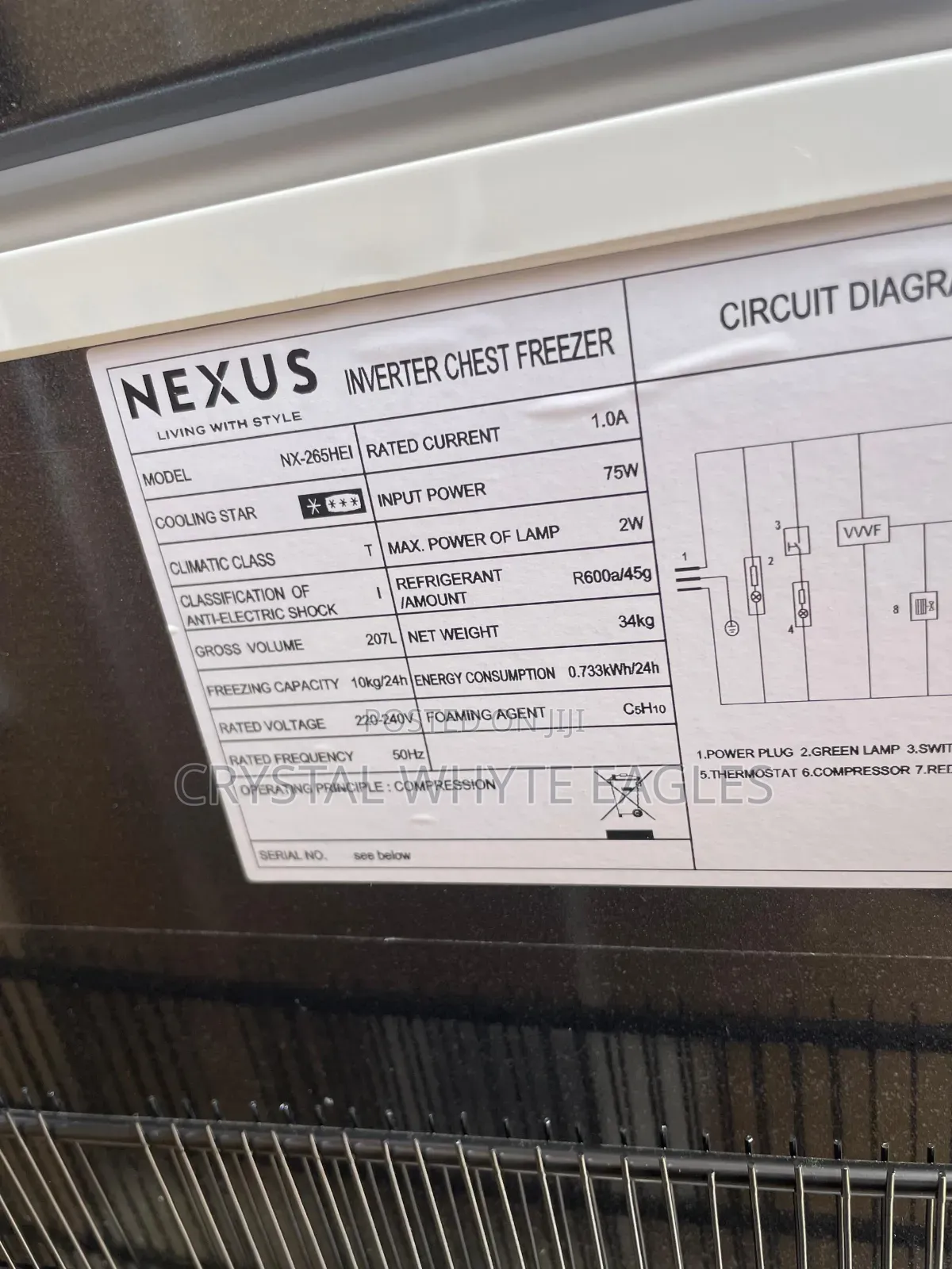 Nexus 265l Chest Inverter Freezer