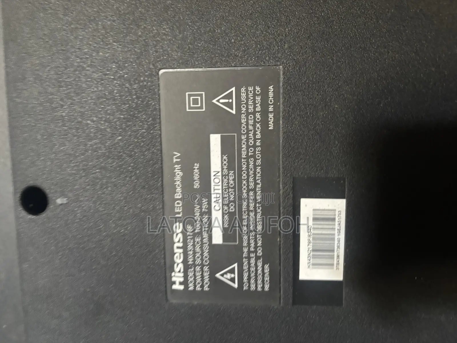 43-Inch Hisense Full HD LED TV (Model: HX43N2176F)