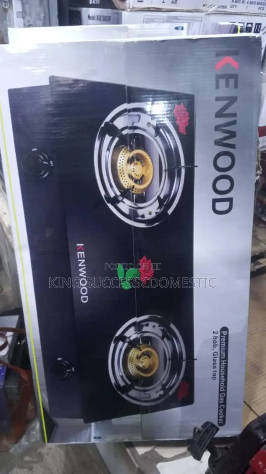 Kenwood Double Burner Glass Top Gas Cooker
