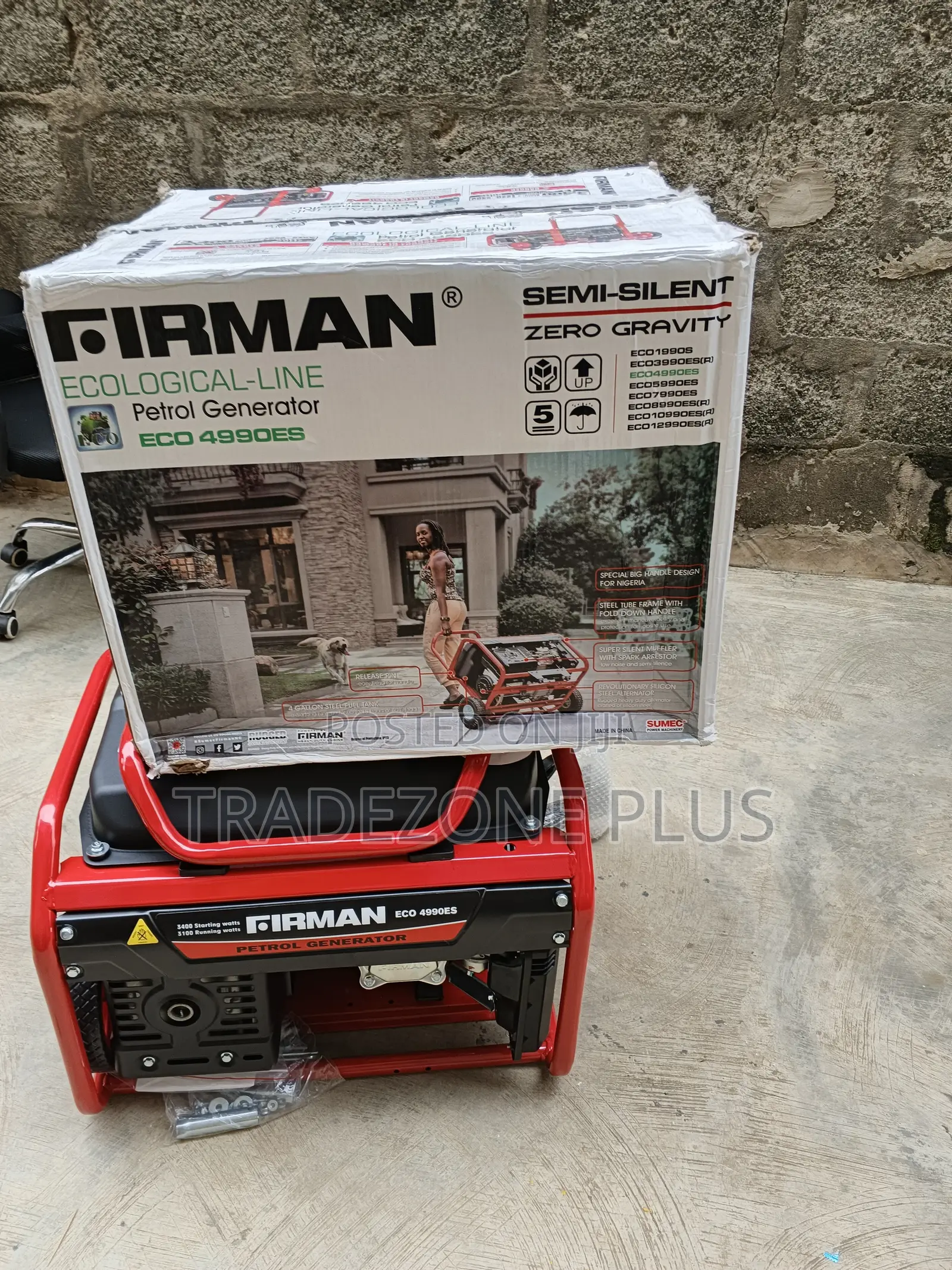 3.4KVA Firman ECO4990ES Standby Generator