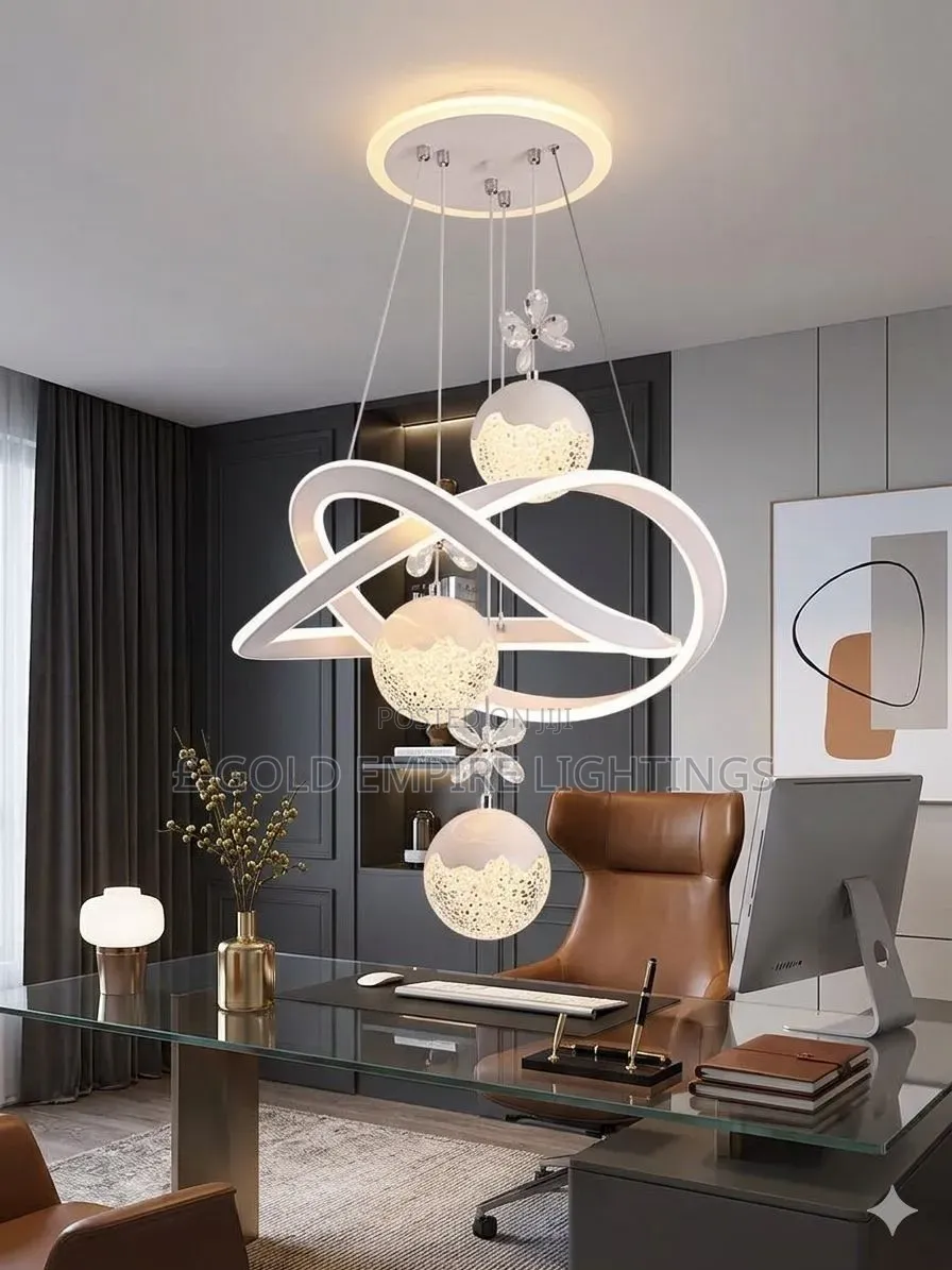 Luxury Modern LED Chandelier | Infinity Ring Pendant Ceiling Light