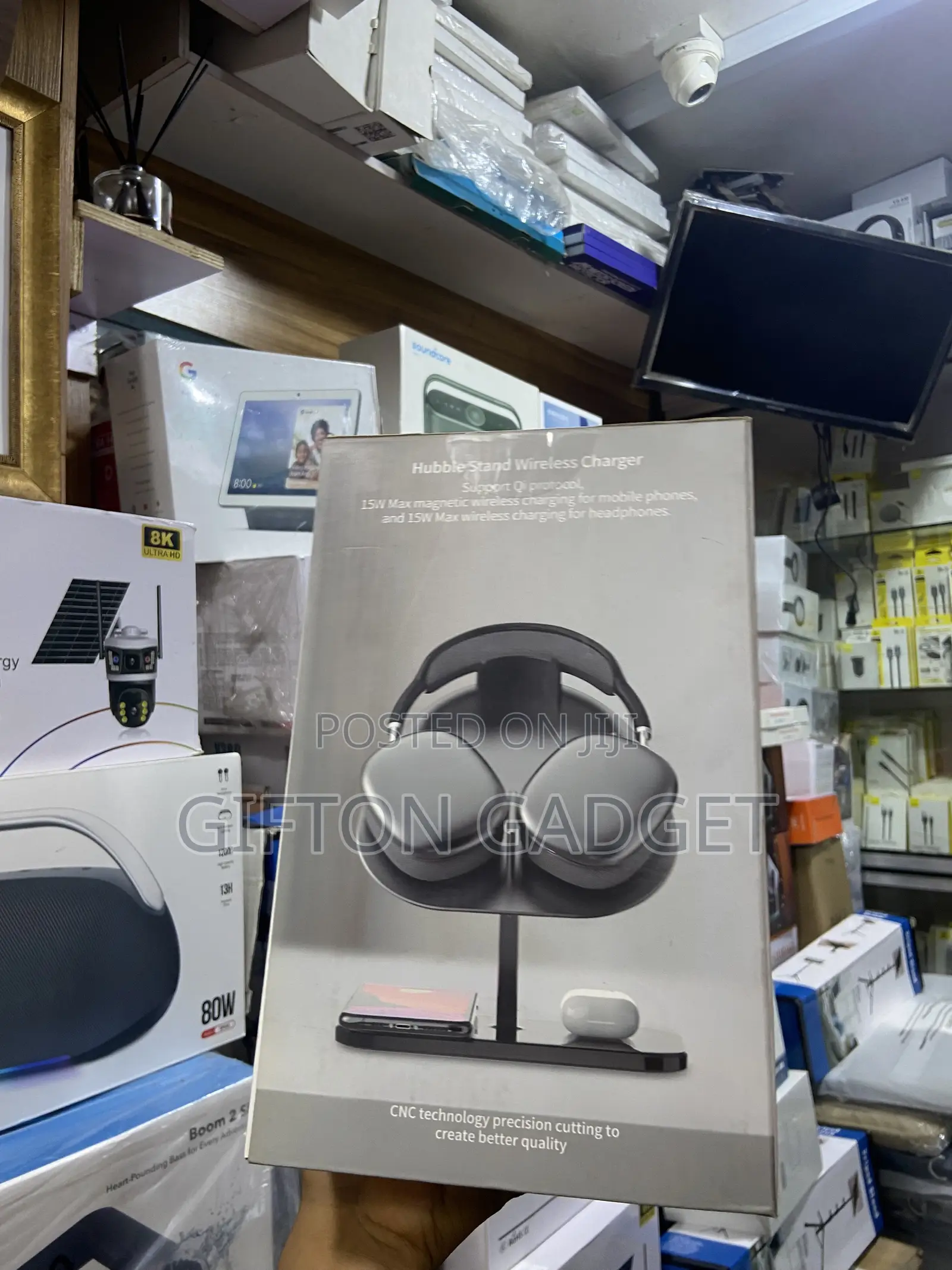 WiWU Hubble Stand 3-in-1 Wireless Charger Headphone Stand