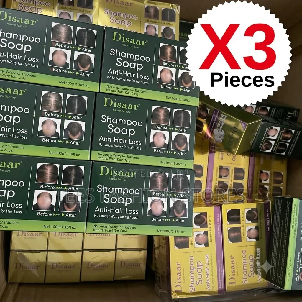 Disaar Hair Care Anti - Hair Loss Shampoo Soap - 3 Pieces