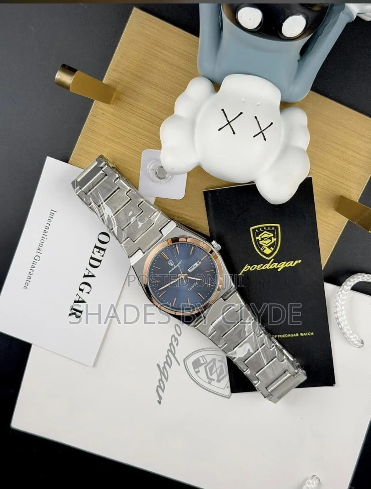 Elegant Poedagar Stainless Steel Quartz Watch–Sleek Sophisticated