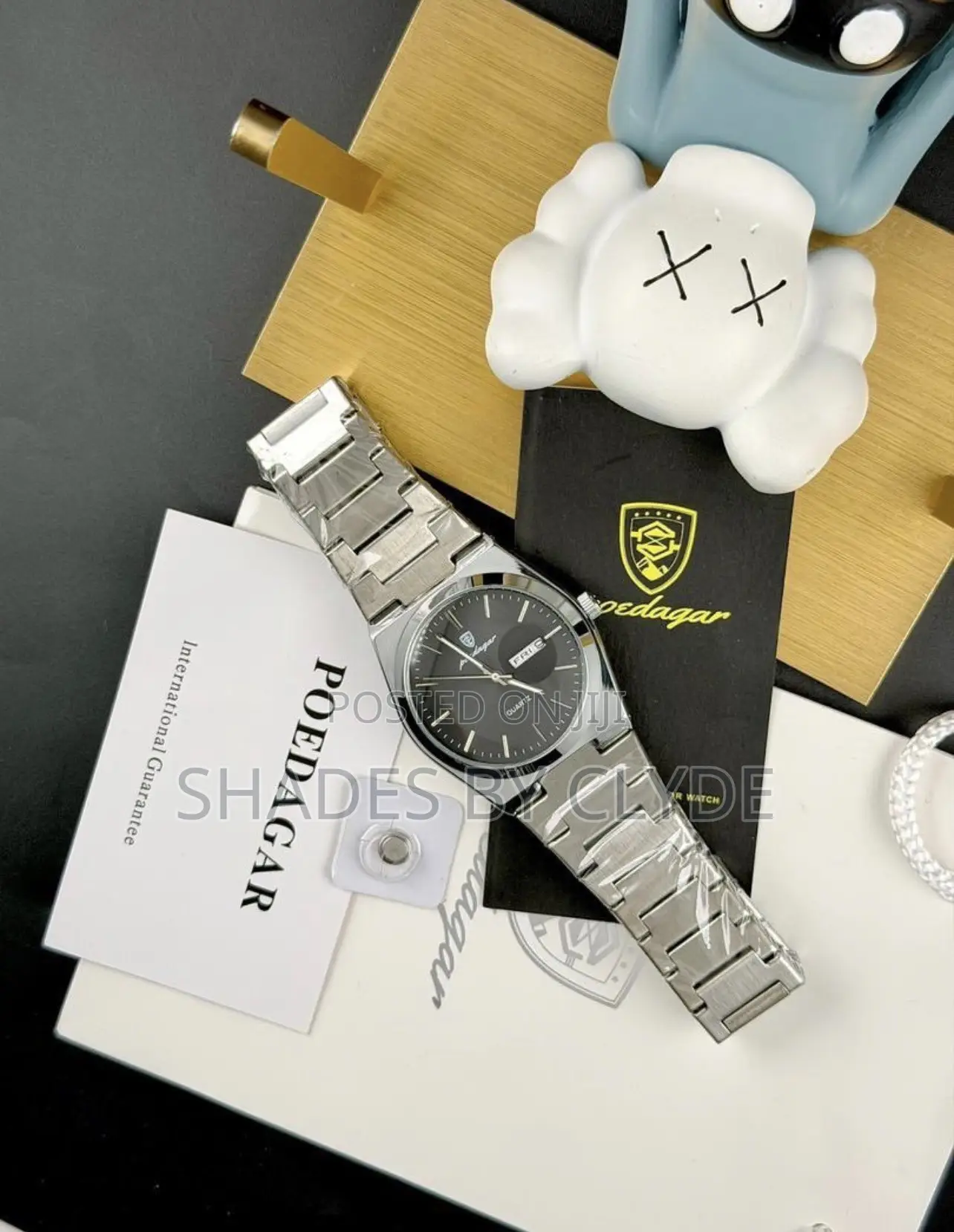 Elegant Poedagar Stainless Steel Quartz Watch–Sleek Sophisticated