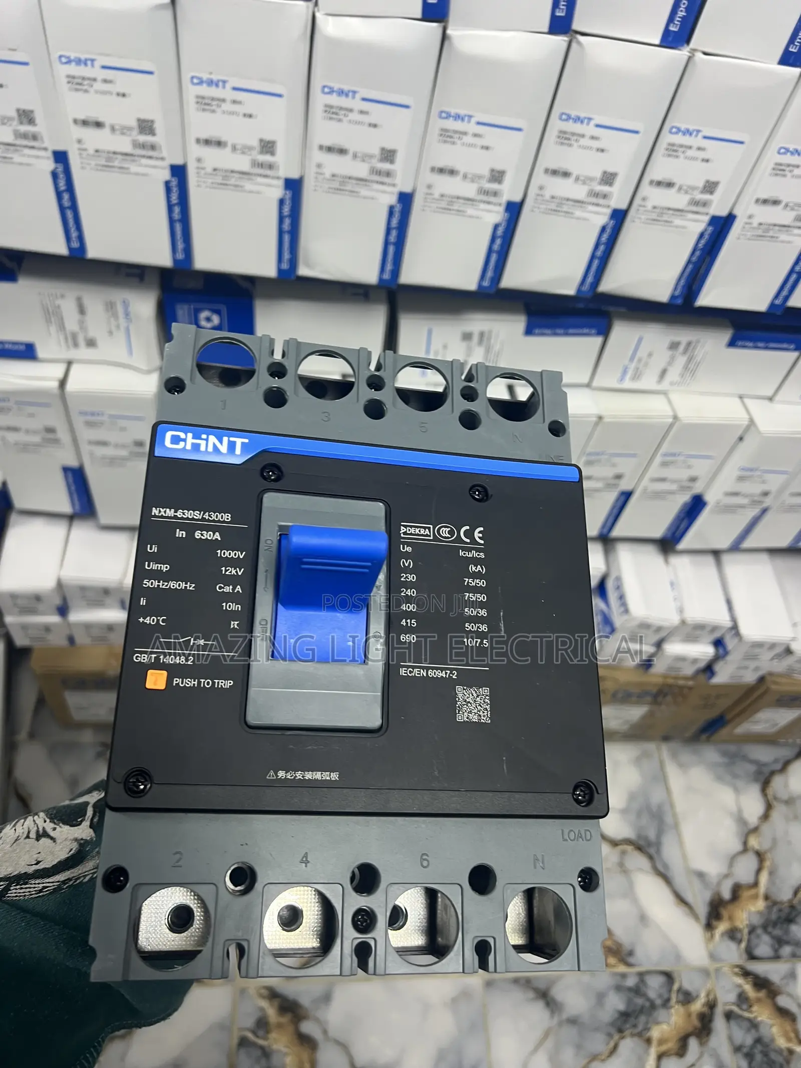 630 Amps 4 Pole McCb Breaker