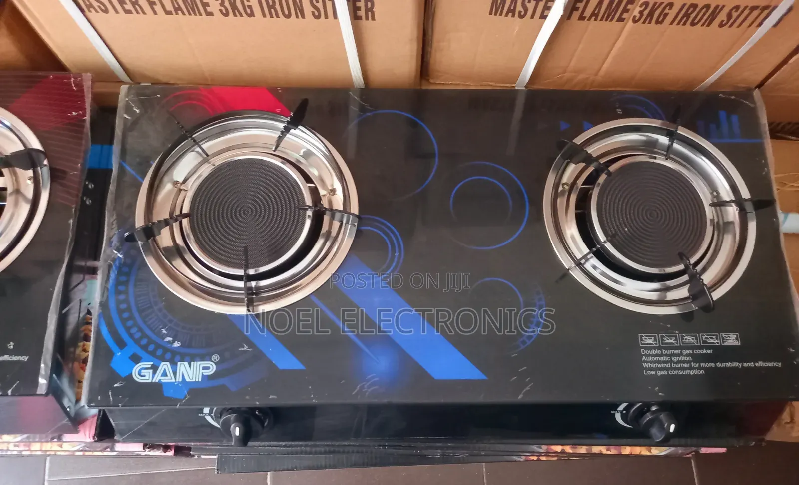 GANP 2 Burnet Infrared Glass Table Cooker