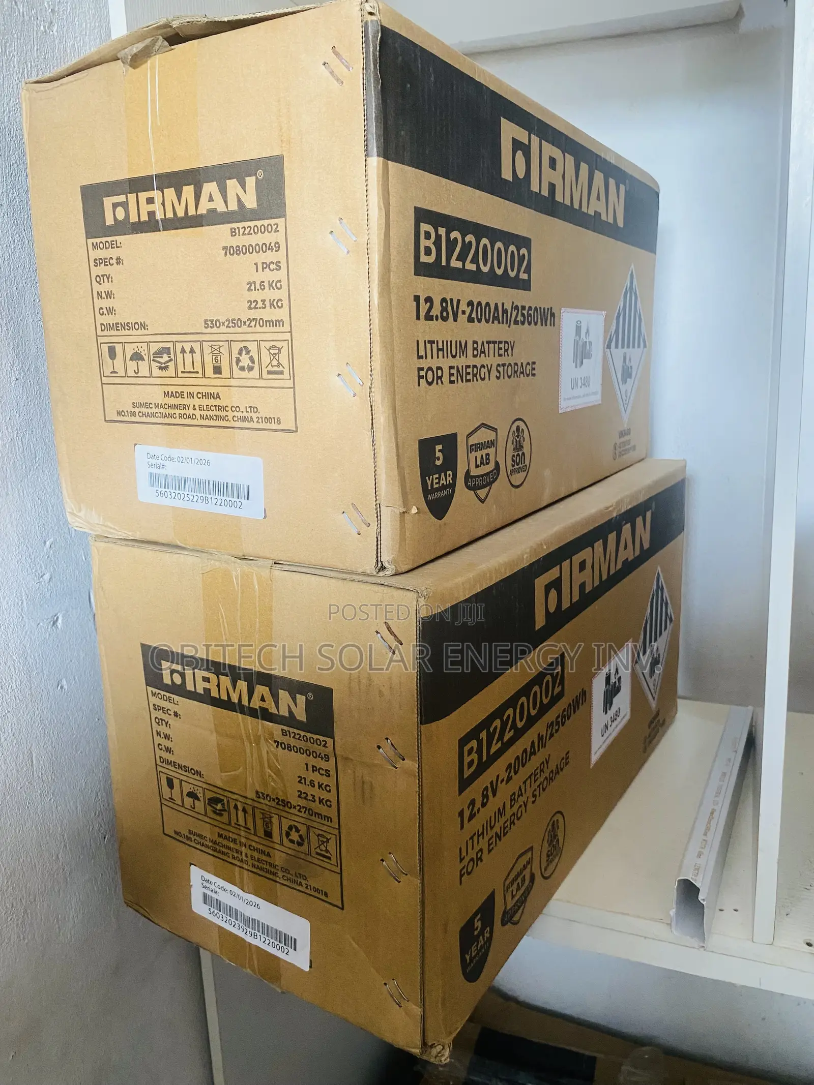2.5kw 12v Firman Lithium Battery
