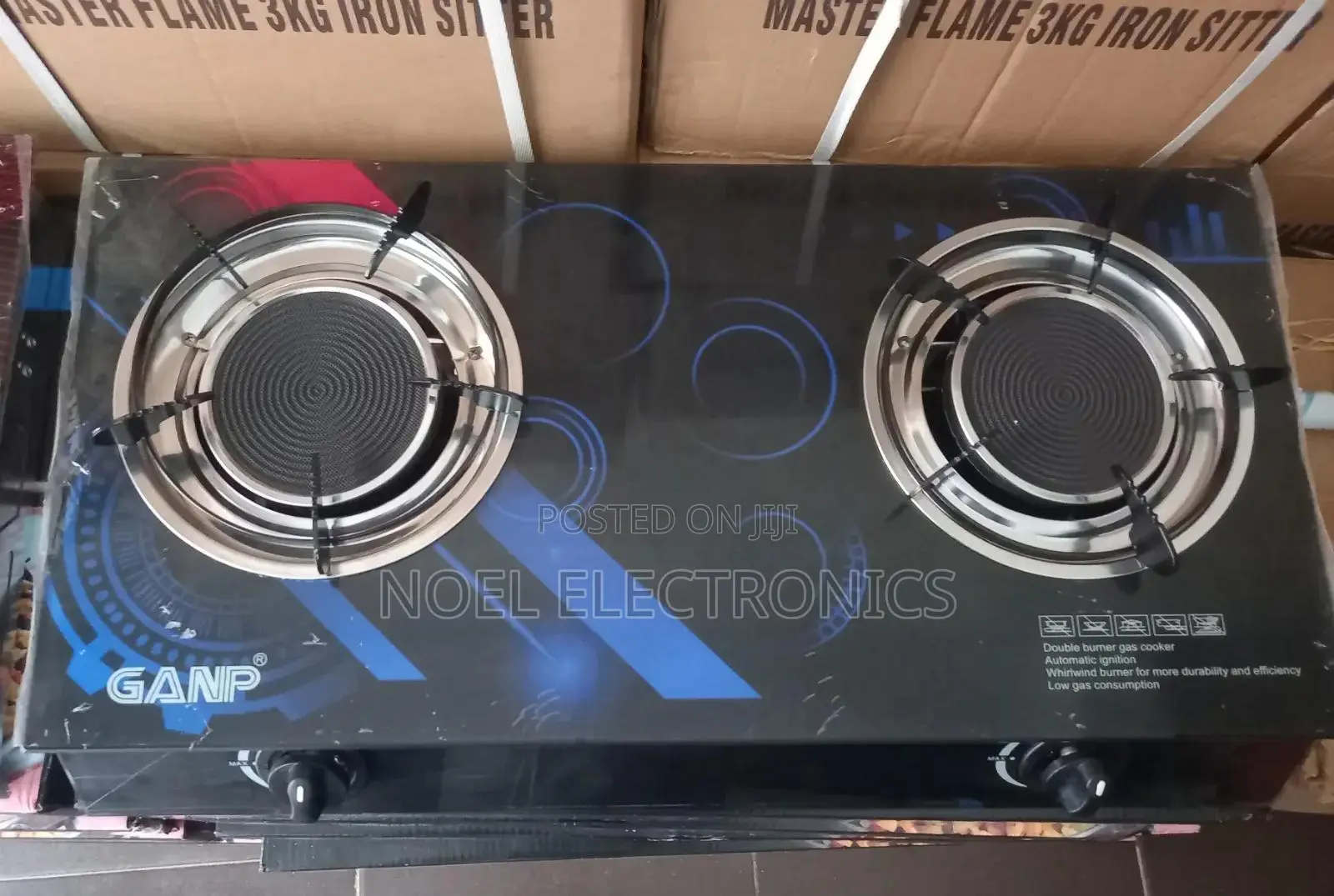 GANP 2 Burnet Infrared Glass Table Cooker