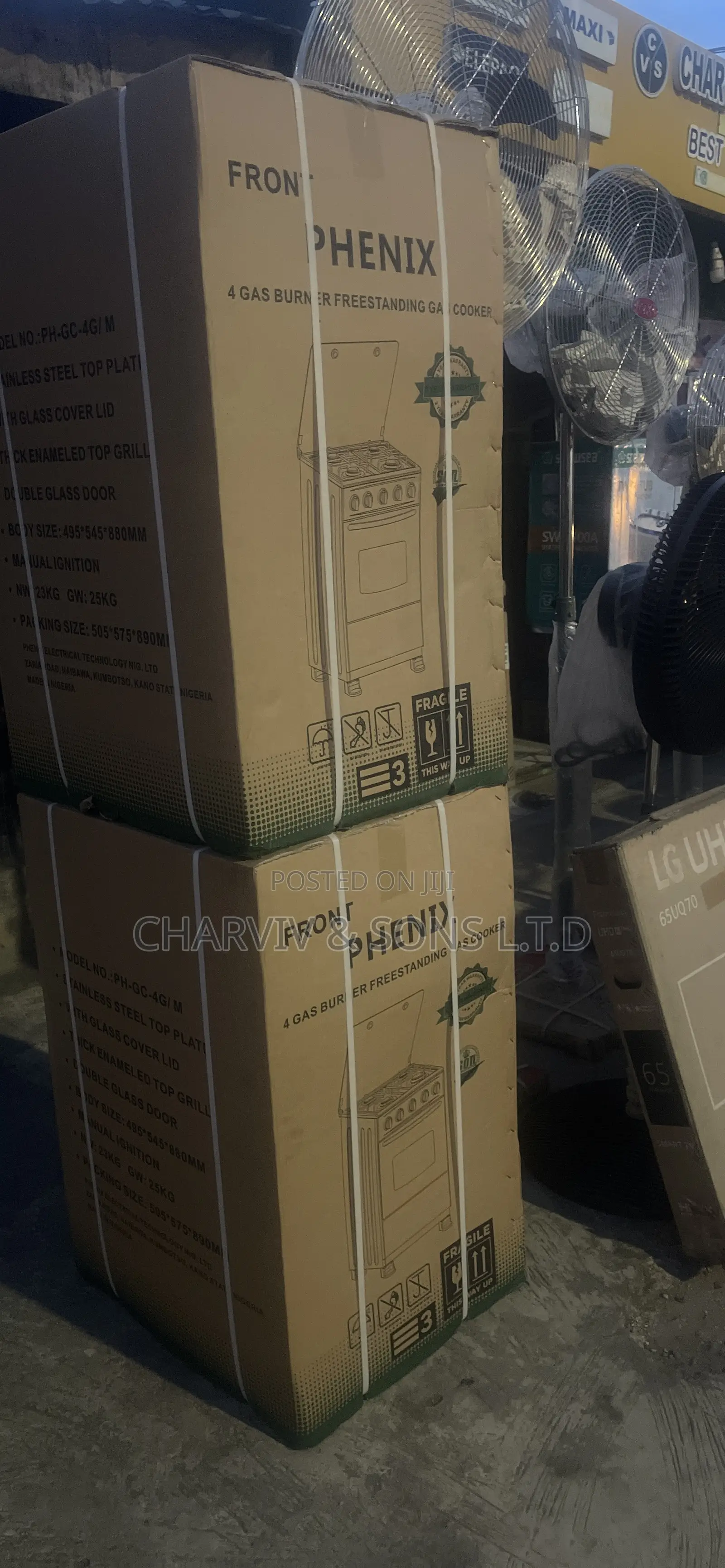 4 Burner Standing Gas Cooker