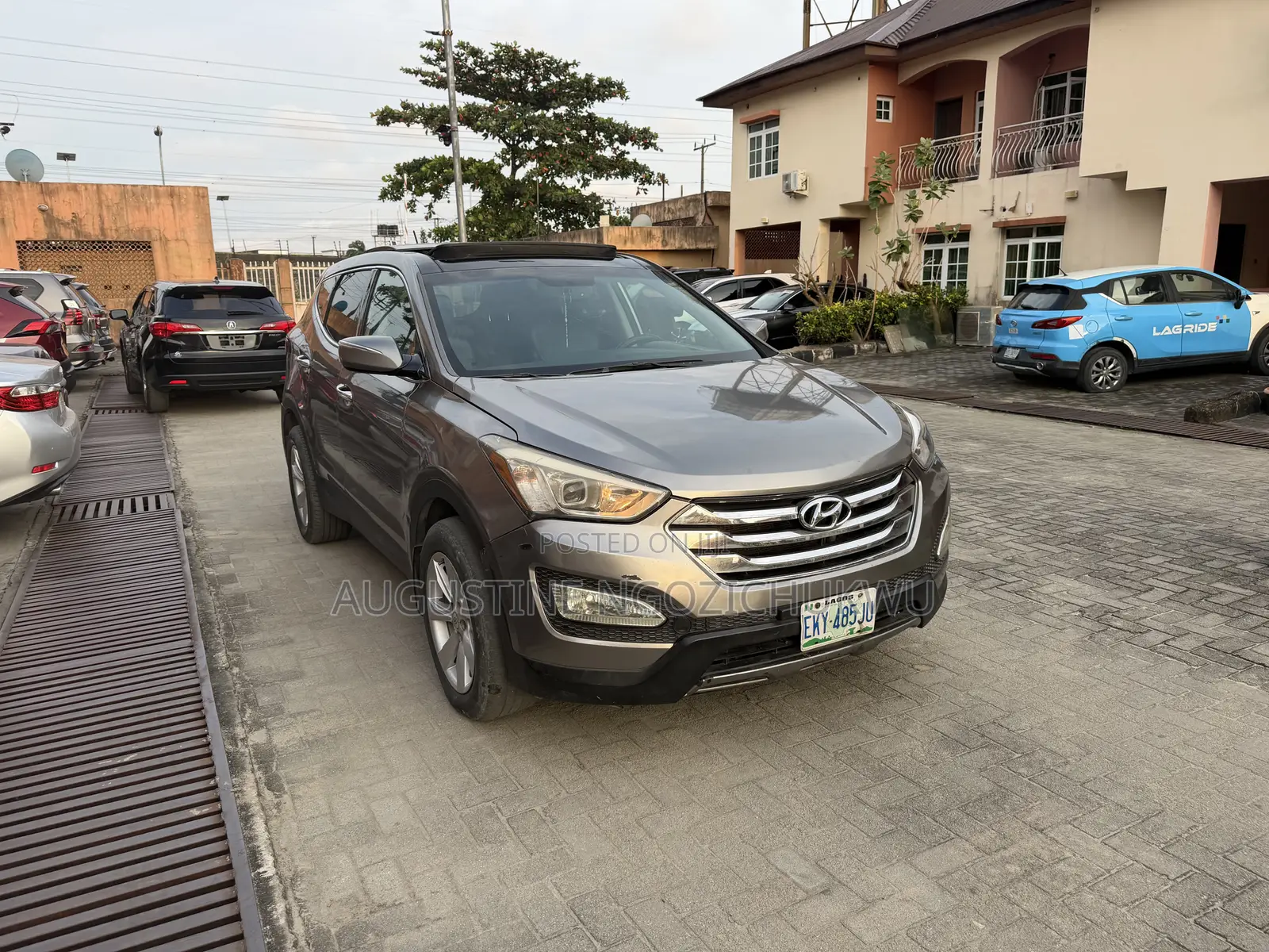 Hyundai Santa Fe Limited 4dr SUV (3.3L 6cyl 6A) 2014 Gray