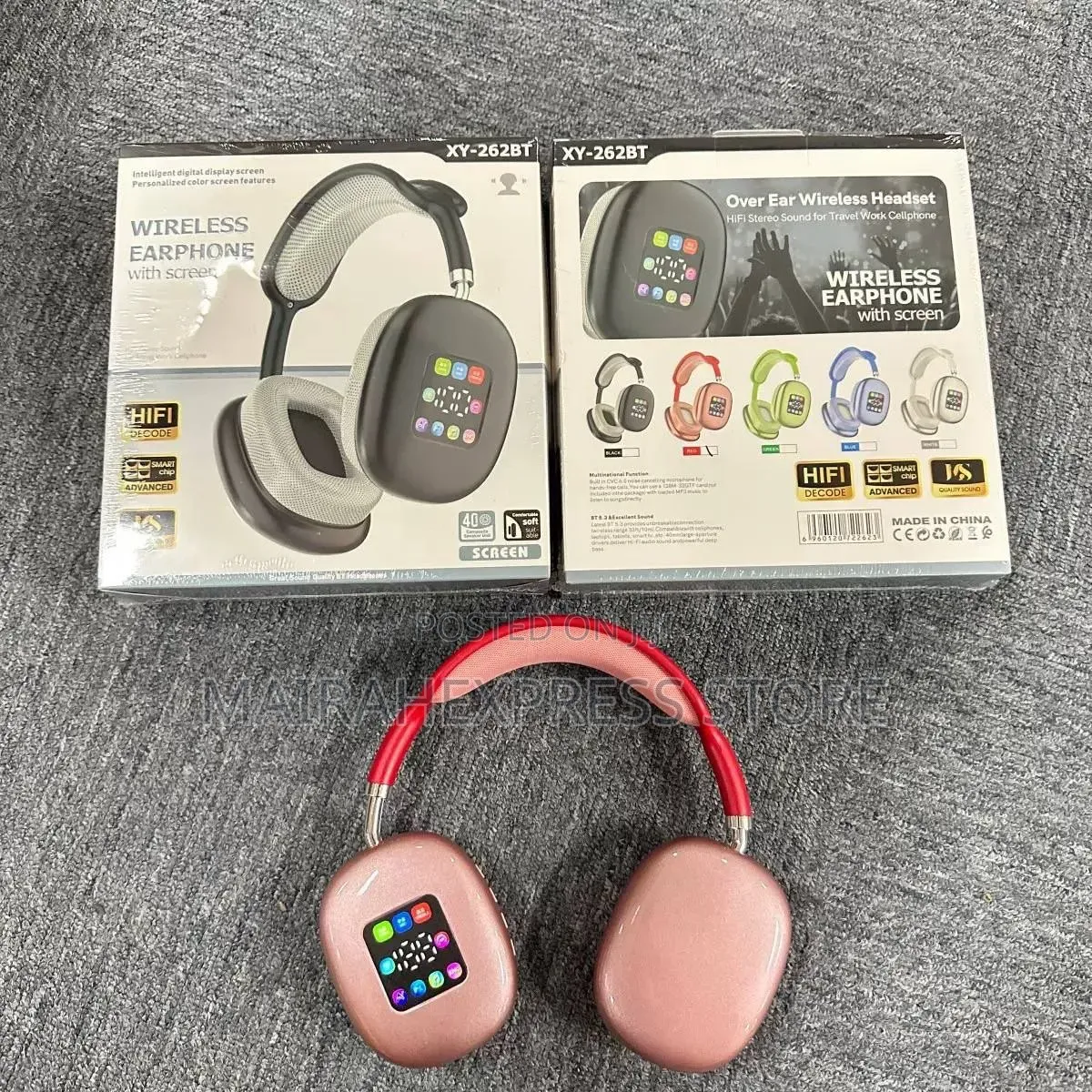 Wireless Bluetooth Headphones, Equipped With RGB Digital Display B3s
