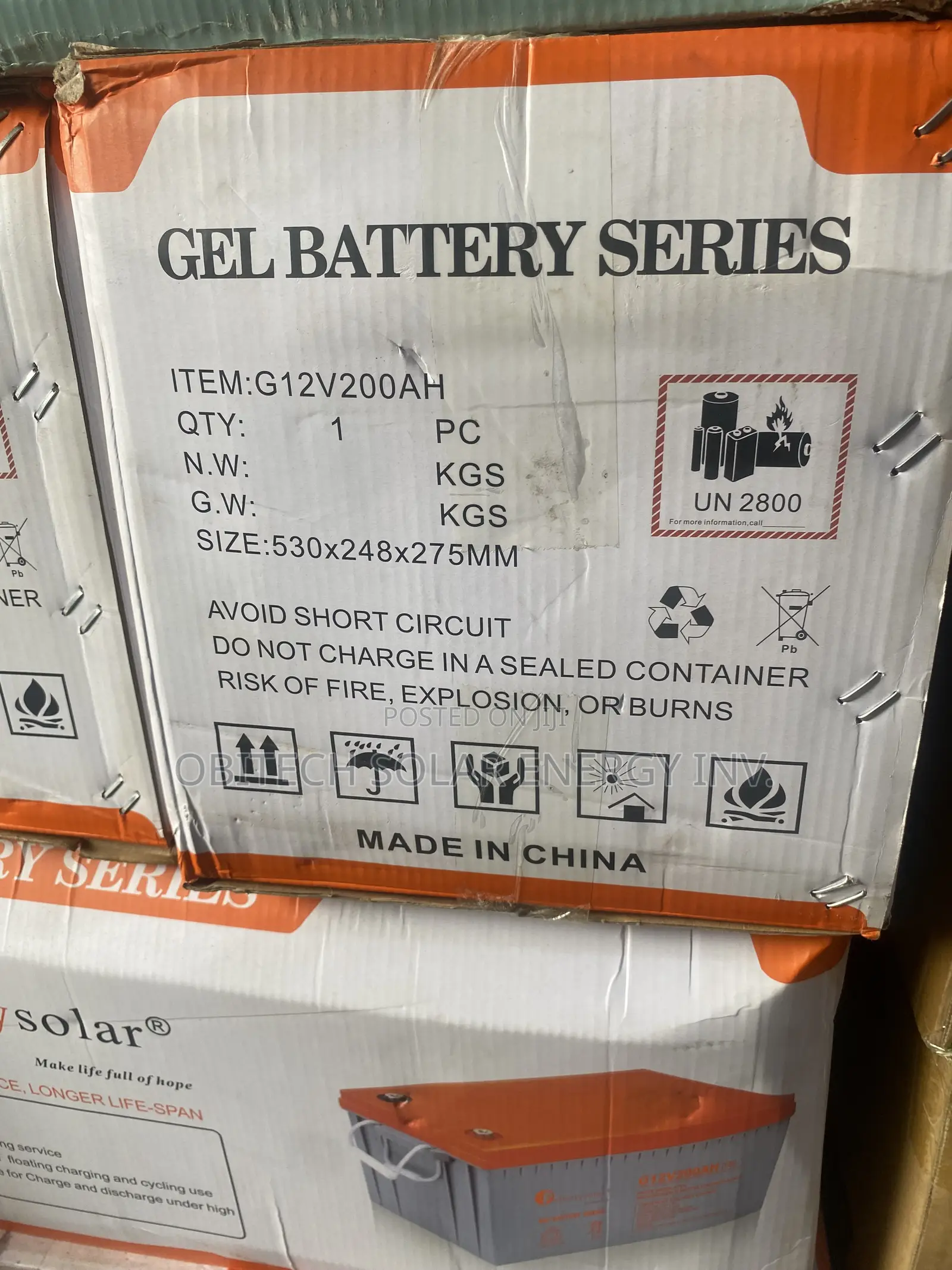 200AH 12V Felicity Deep Cycle Battery