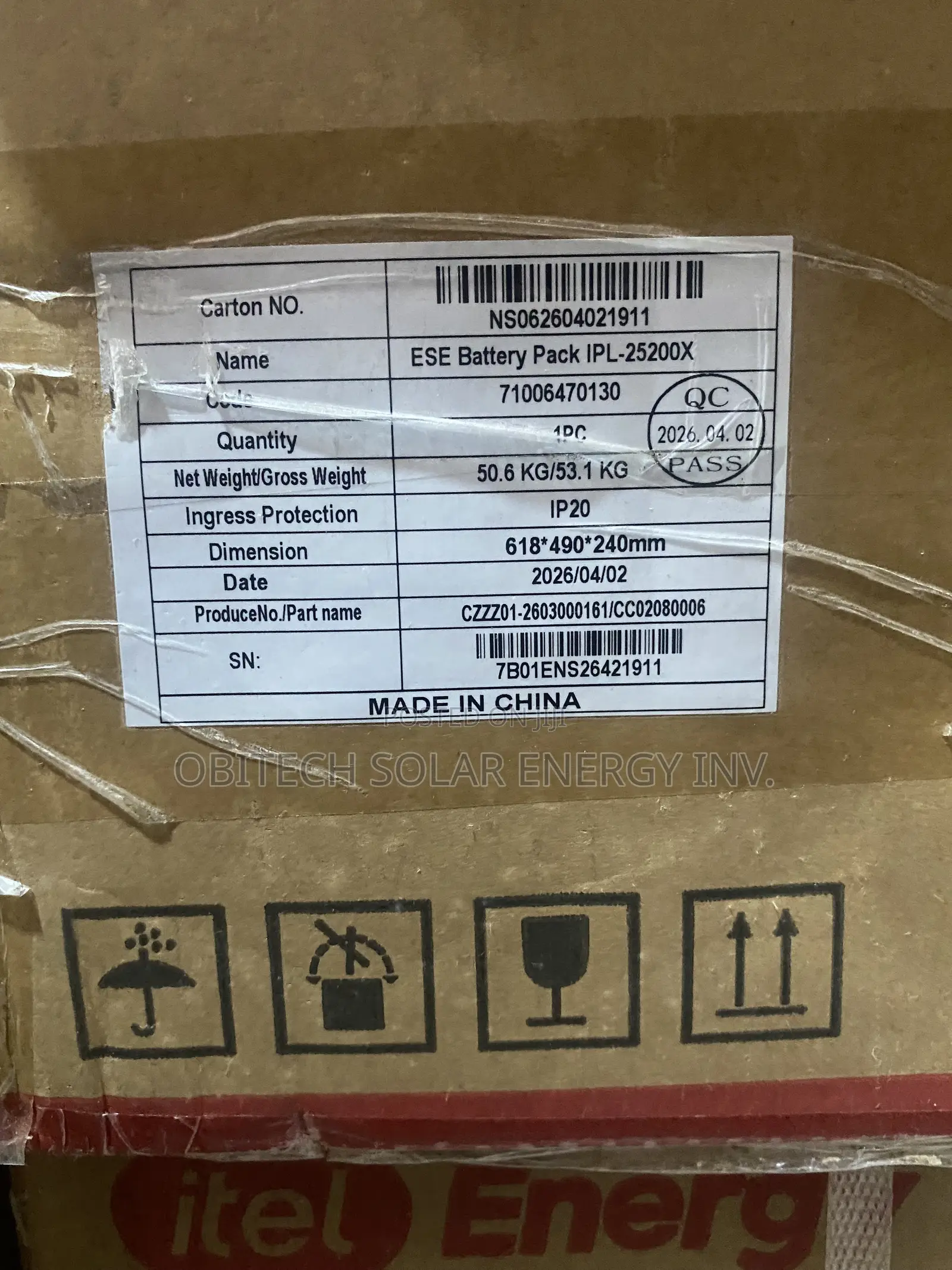 5kWh 24V Itel Lithium Battery