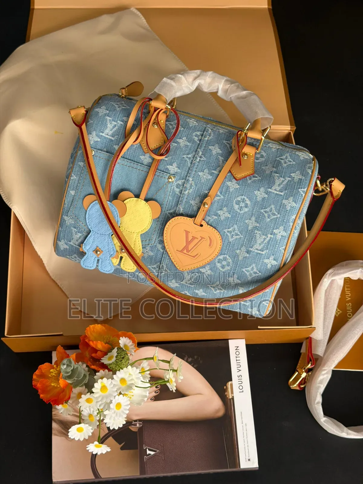 Luxury LV Monogram Speedy 30 Comes in Double Box,with Charms