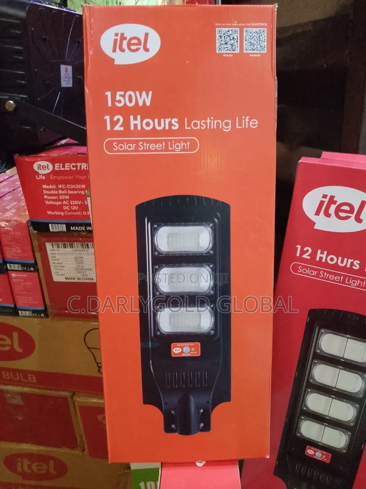 Itel 150w 3eye Solar Street Light