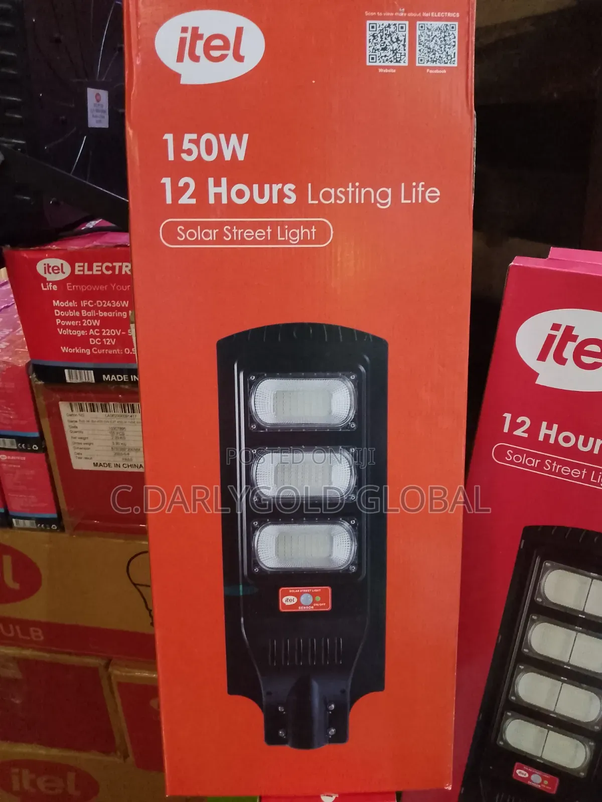 Itel 150w 3eye Solar Street Light
