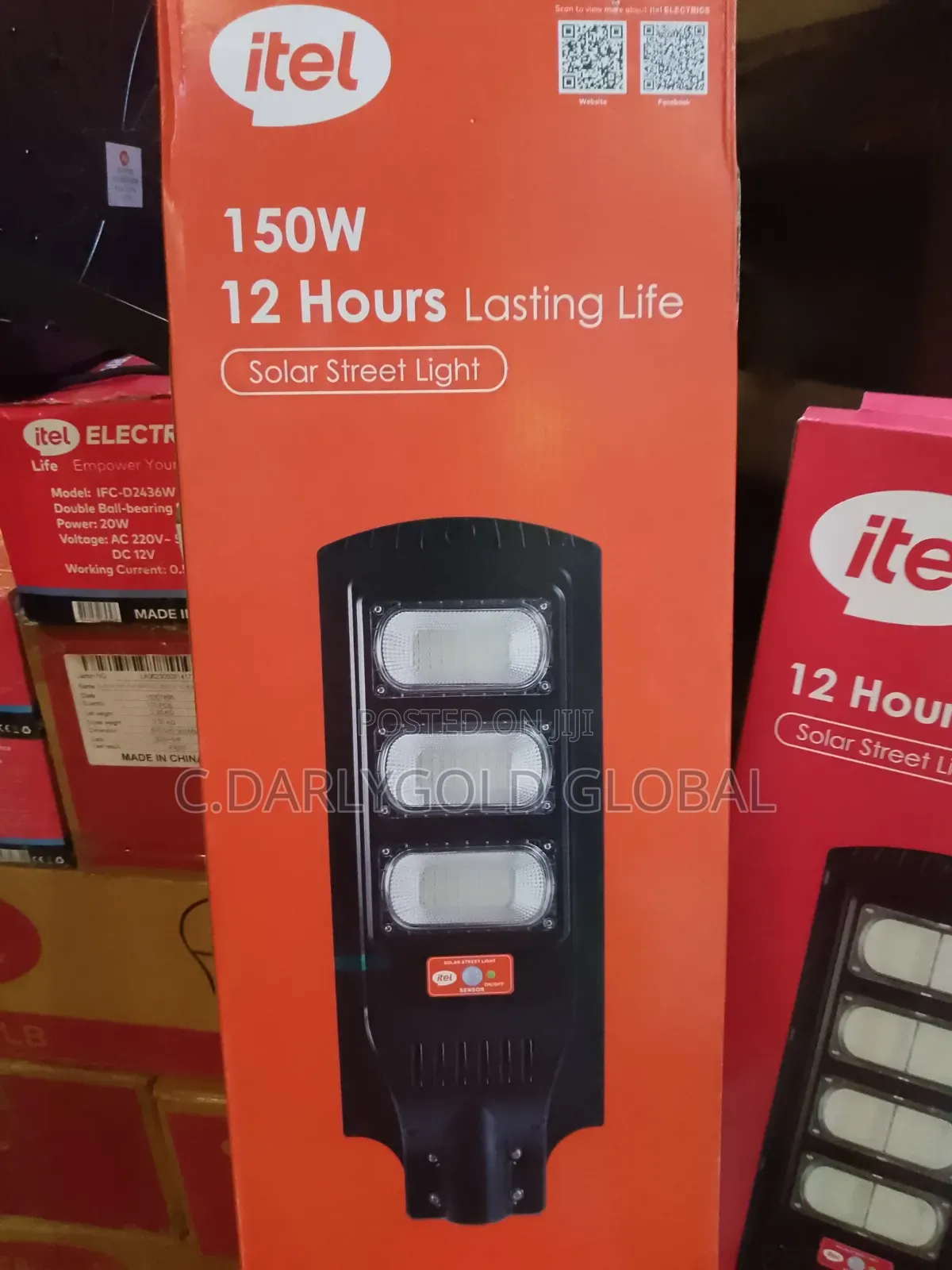Itel 150w 3eye Solar Street Light