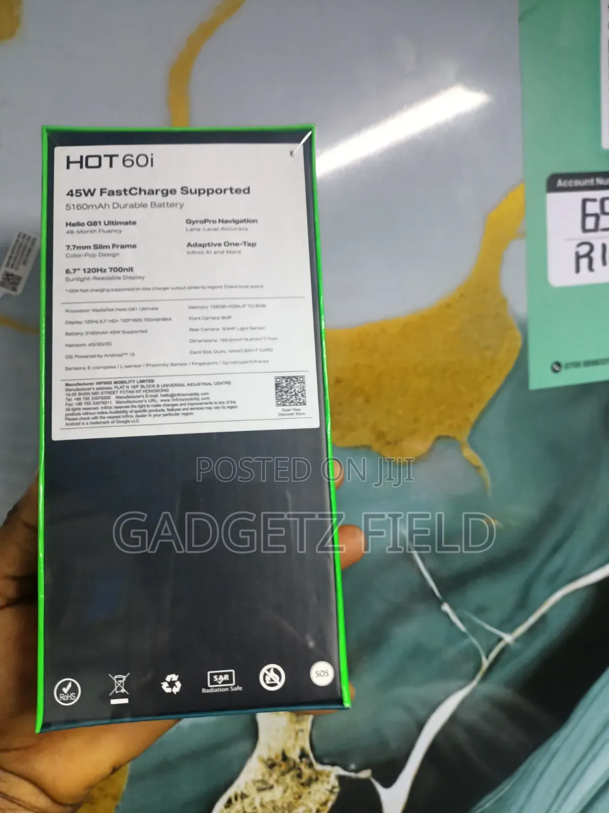 New Infinix Hot 60i 128 GB