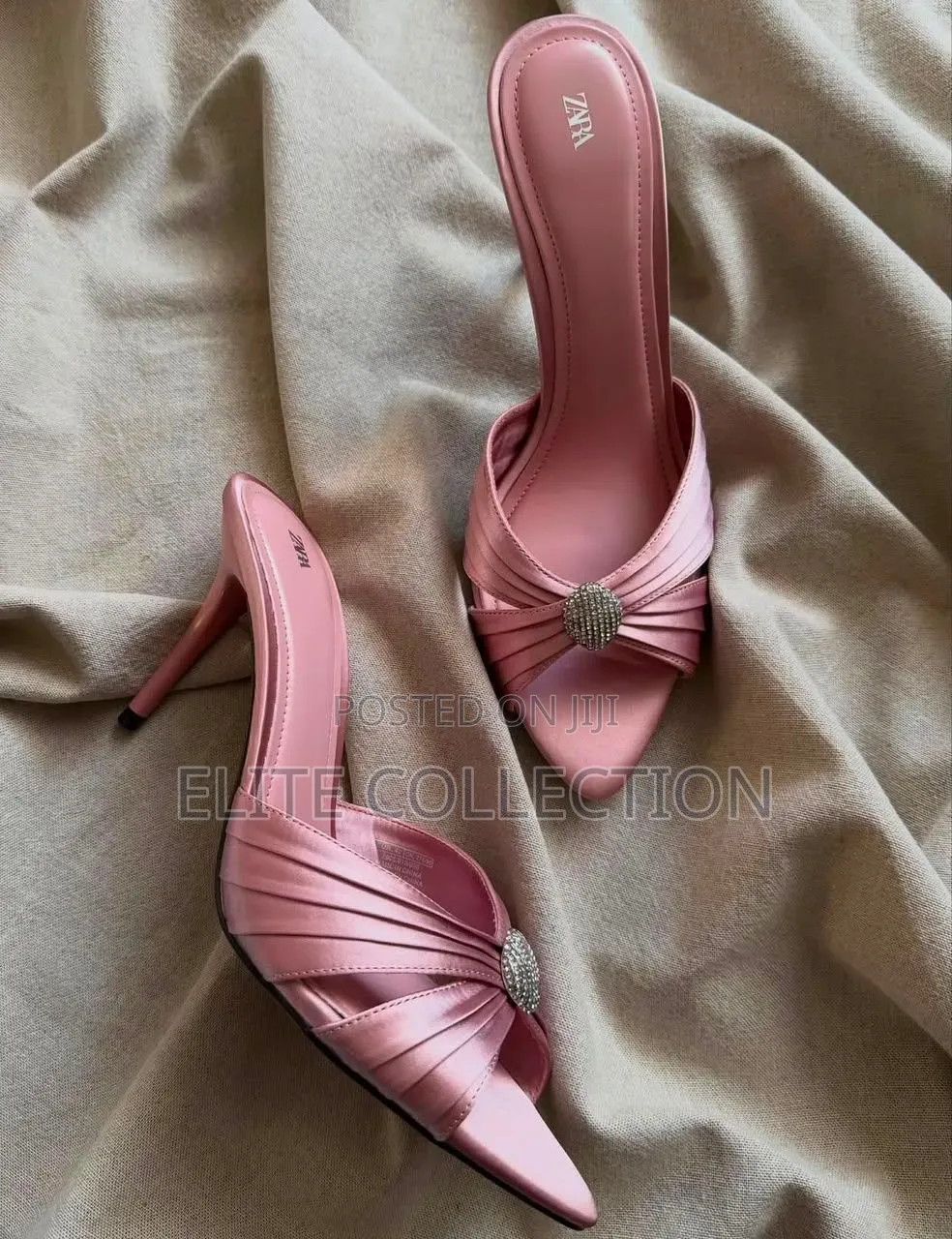 Zara Mule Size:37–42 Colors ::Black Nd Pink :Branded Nylon