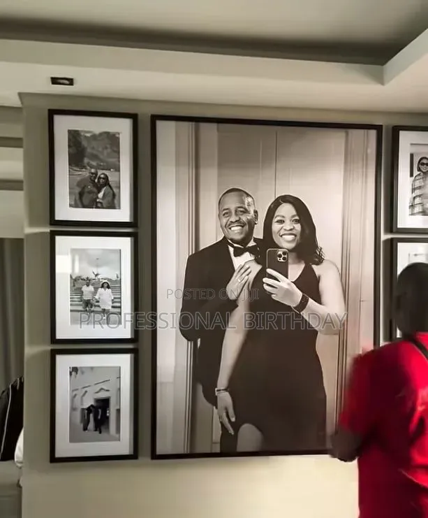 Premium Glass Black Border Frame, Big Ones, Lagos