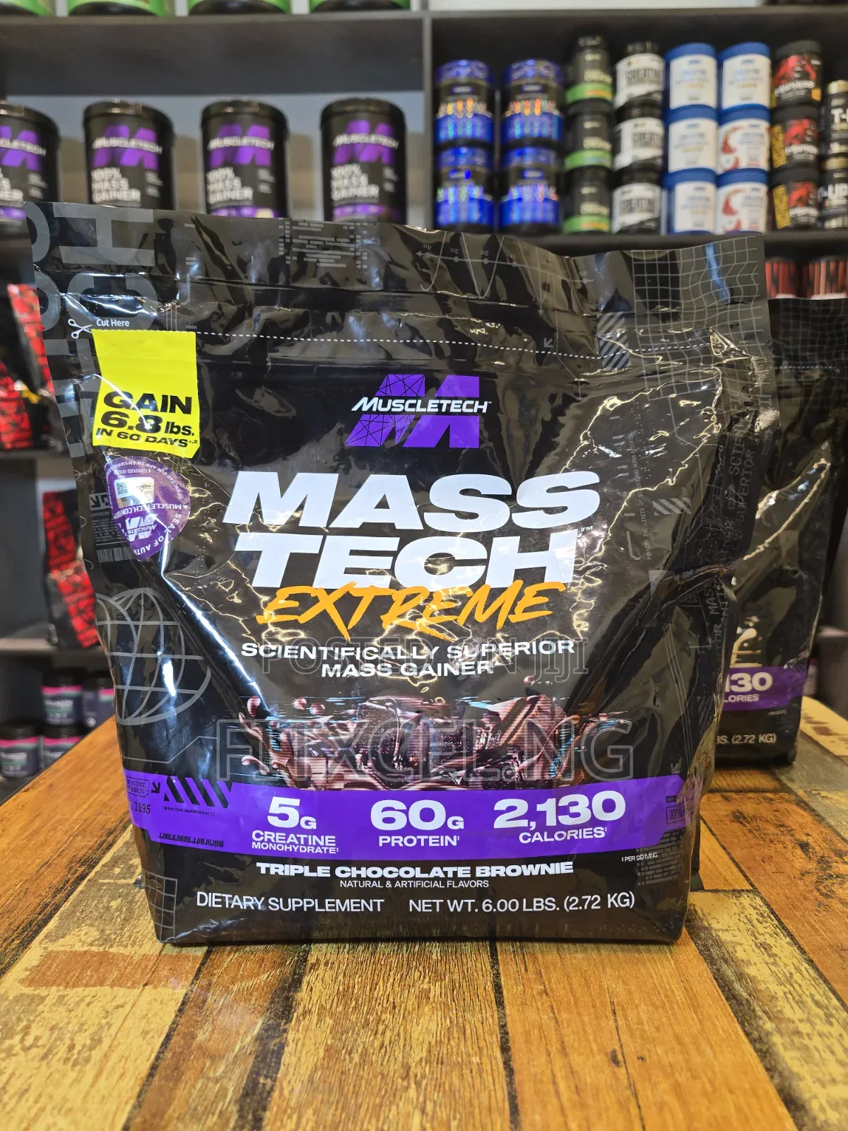 MuscleTech MassTech Extreme | 6LBS /2.72kg | 60g Protein | 5g C