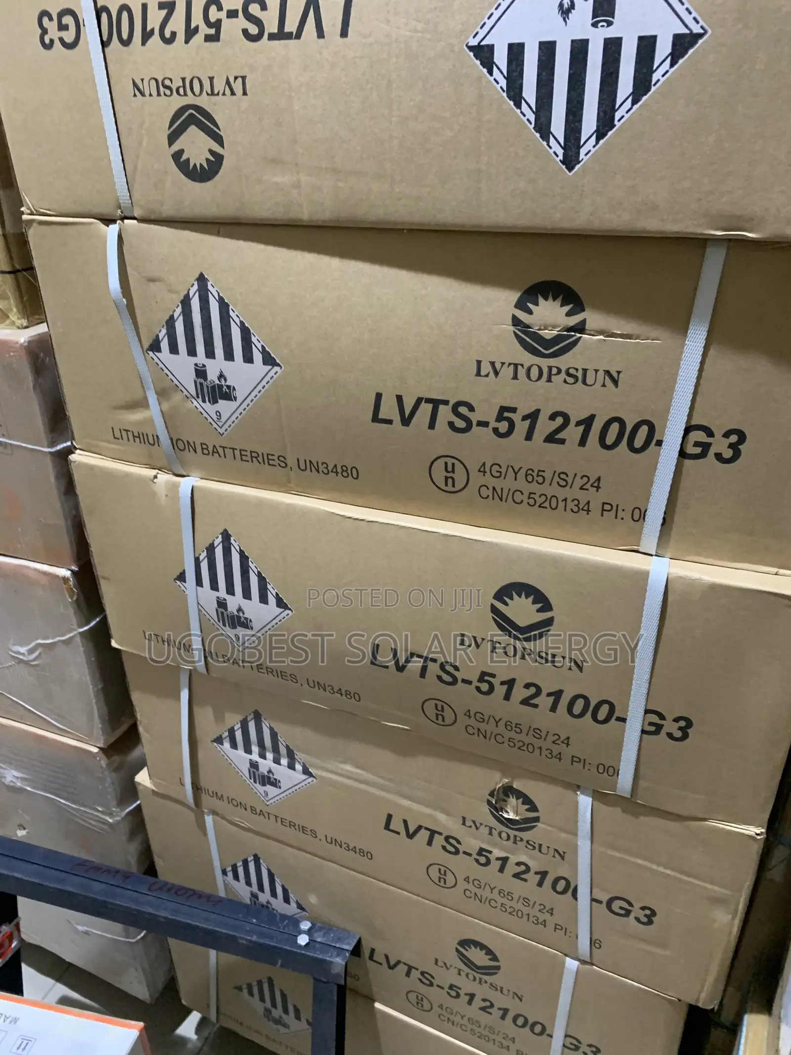 5kwh 51.2v LVTOPSUN Lithium Ion Battery
