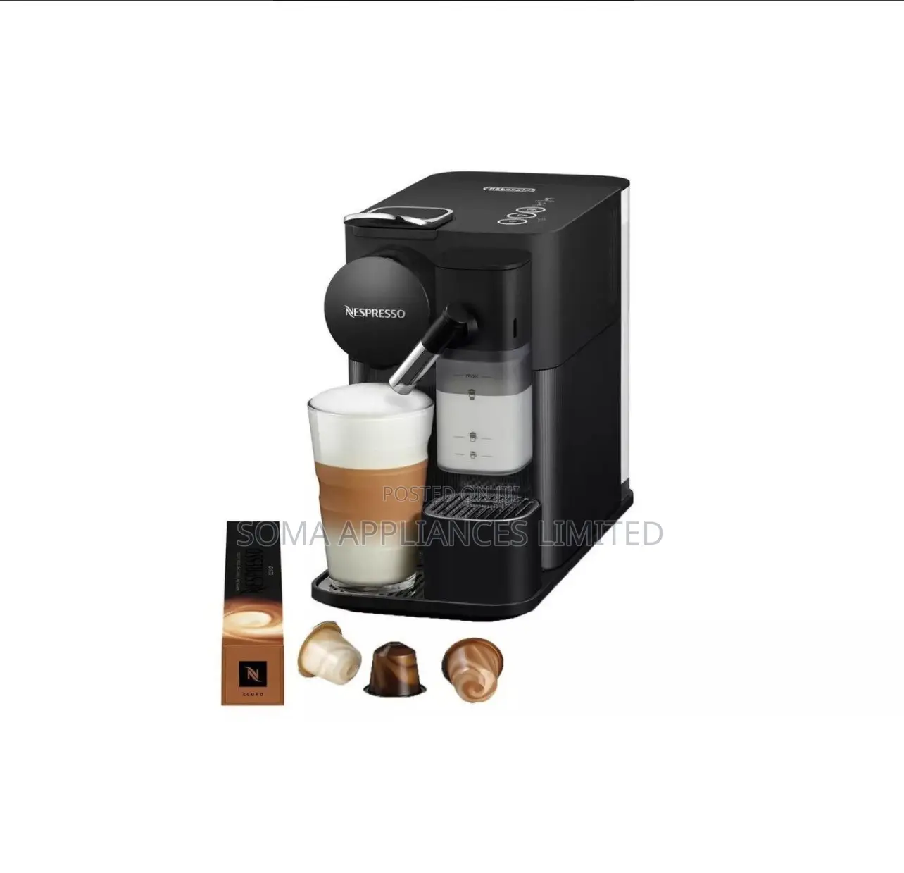 Nespresso by Delonghi Latissima Pod Coffee Machine EN510.B - Black