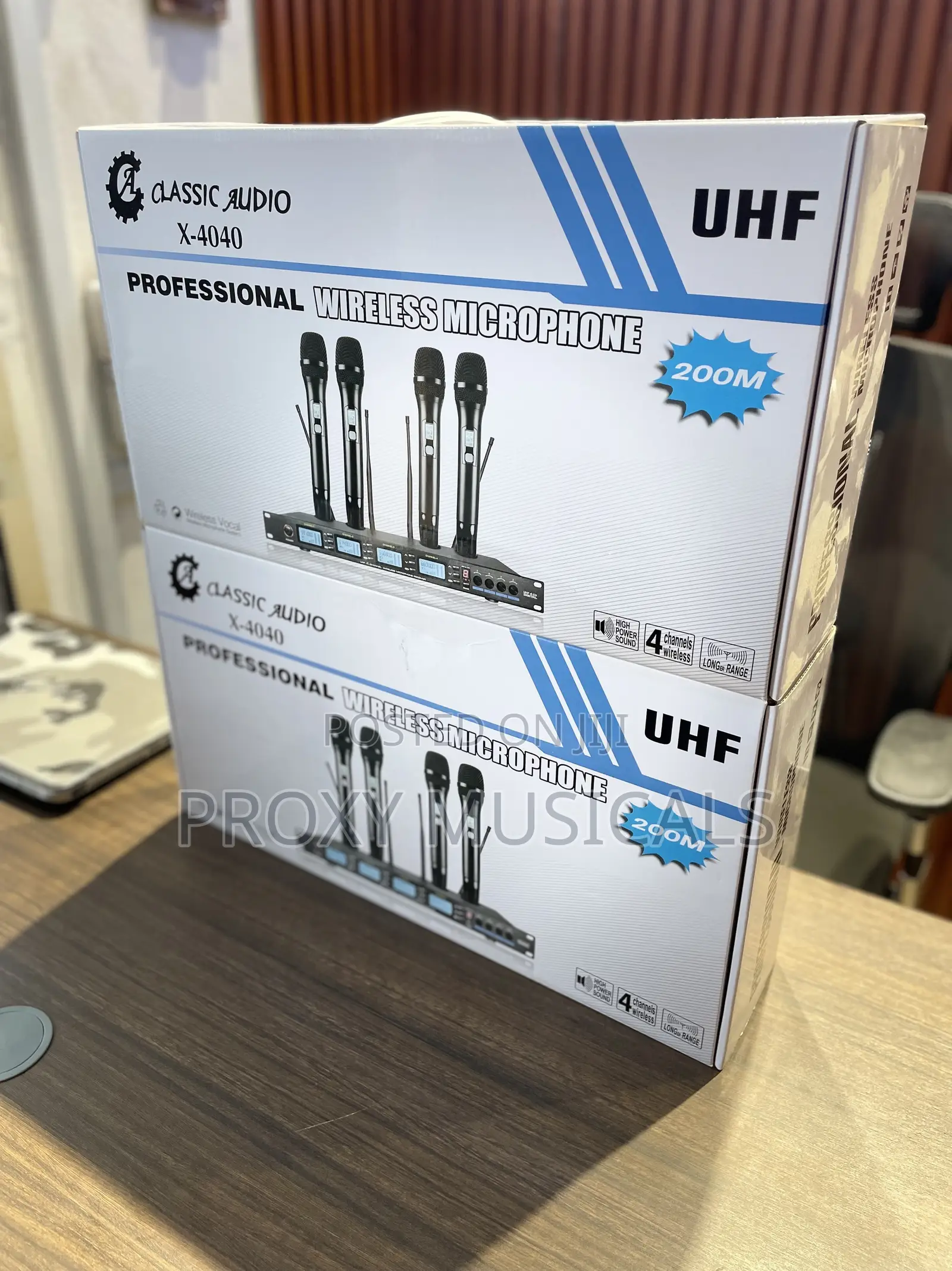 4in1 Wireless Microphone System Classic Audio X-4040