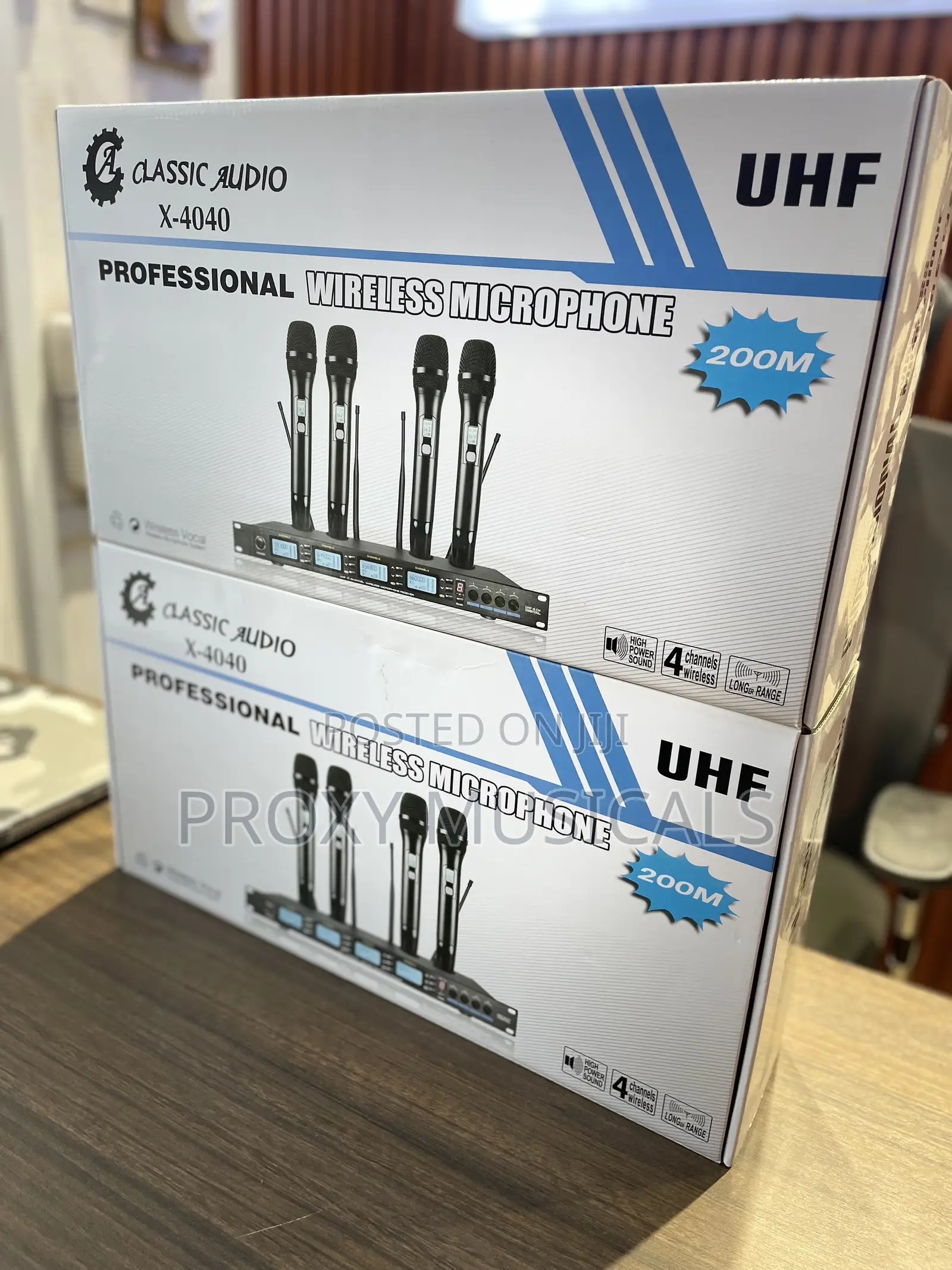 4in1 Wireless Microphone System Classic Audio X-4040