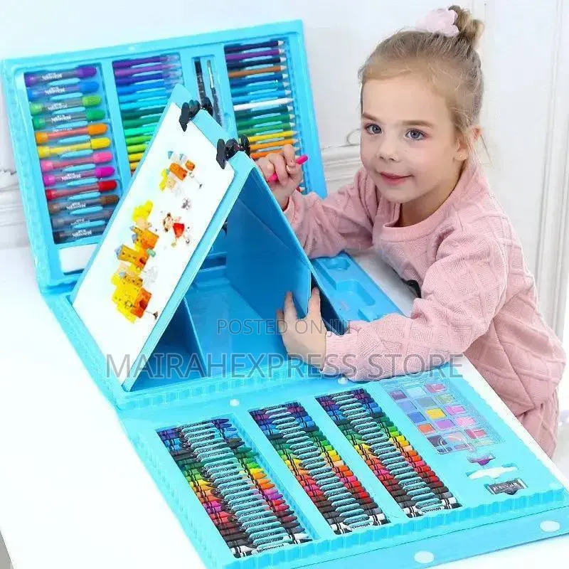 208 Pieces Colouring Set Available in Pink and Blue B3s