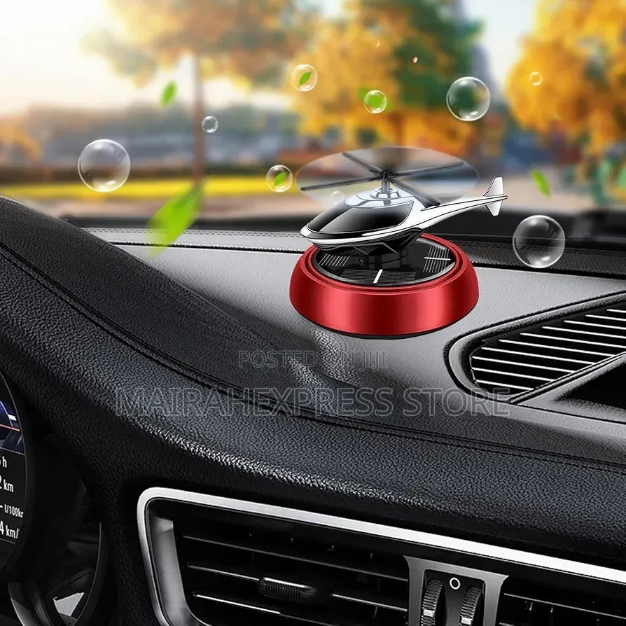 Solar-Powered Helicopter Car Air Freshener and Aromatherapy B3s