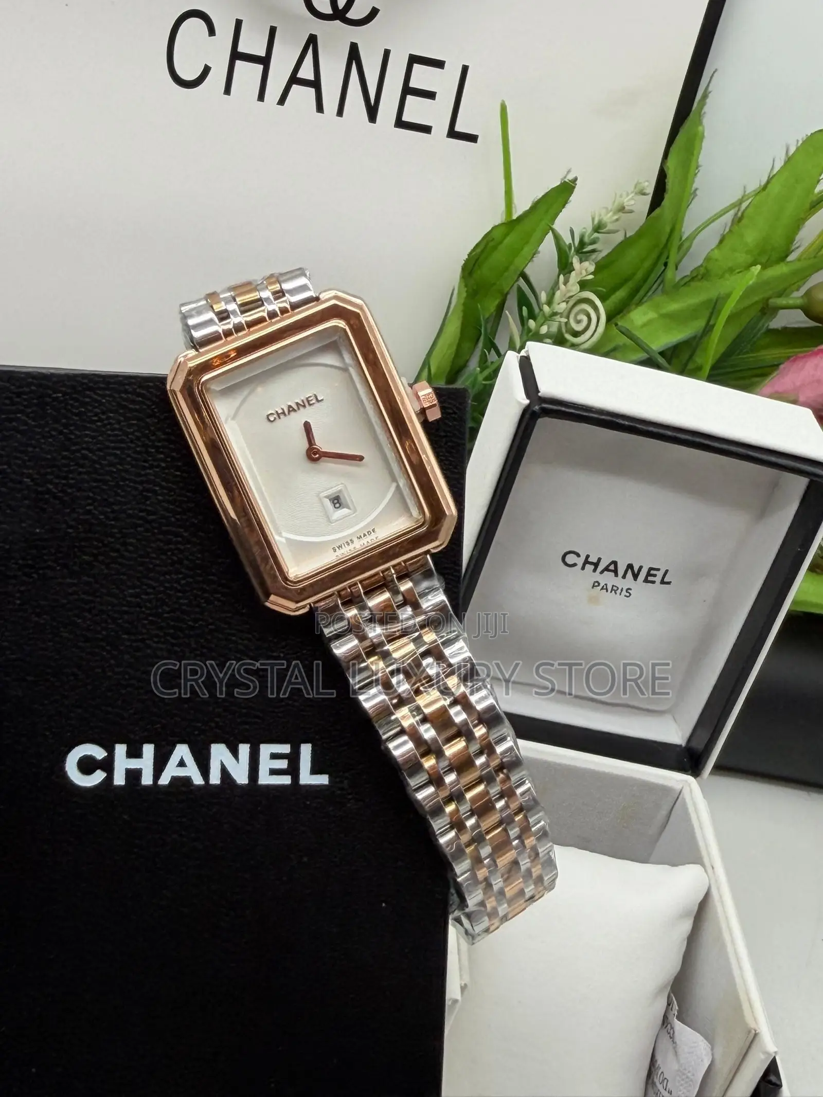 Chanel Quality Luxury Ladies Chain Strap Wristwatch