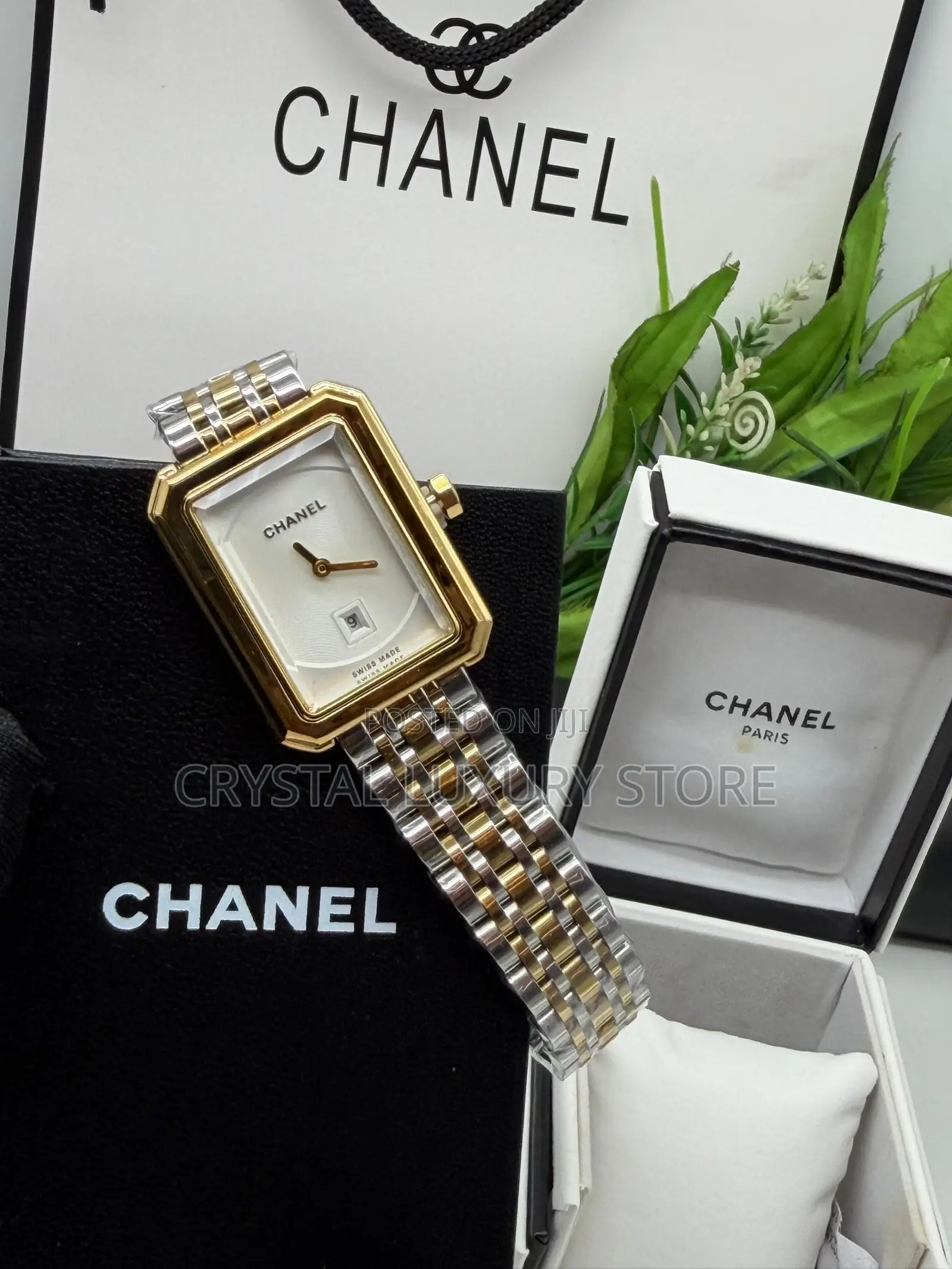 Chanel Quality Luxury Ladies Chain Strap Wristwatch
