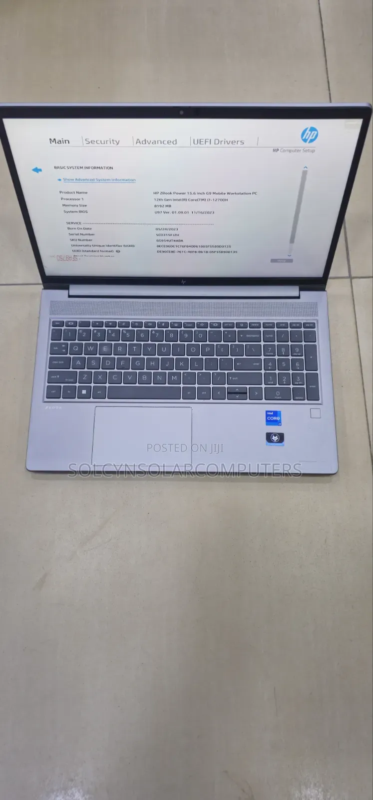 Laptop HP ZBook Power G9 i7 16GB Intel Core i7 SSD 512GB