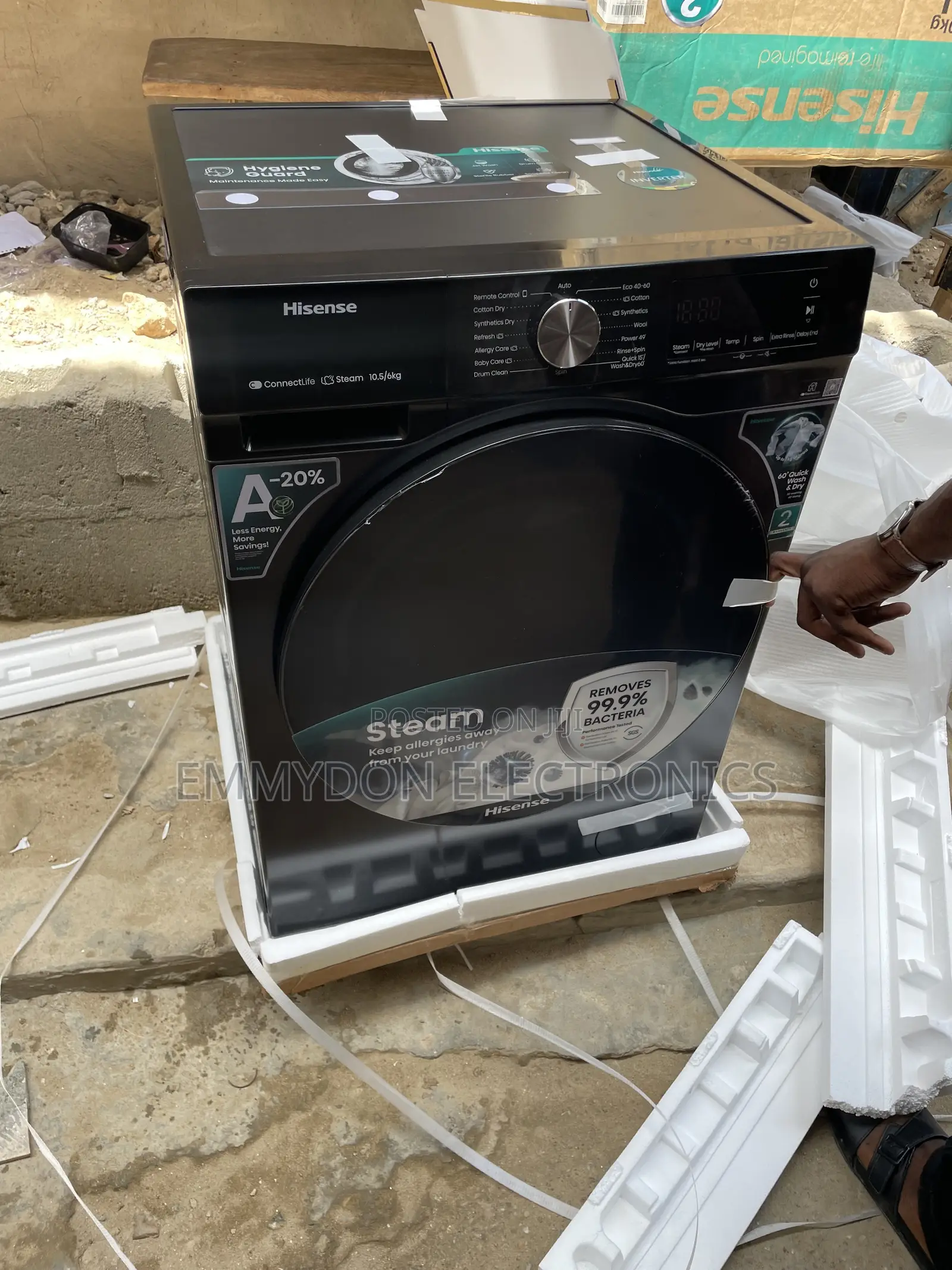Hisense 10.5kg Front Loading Washing Machine
